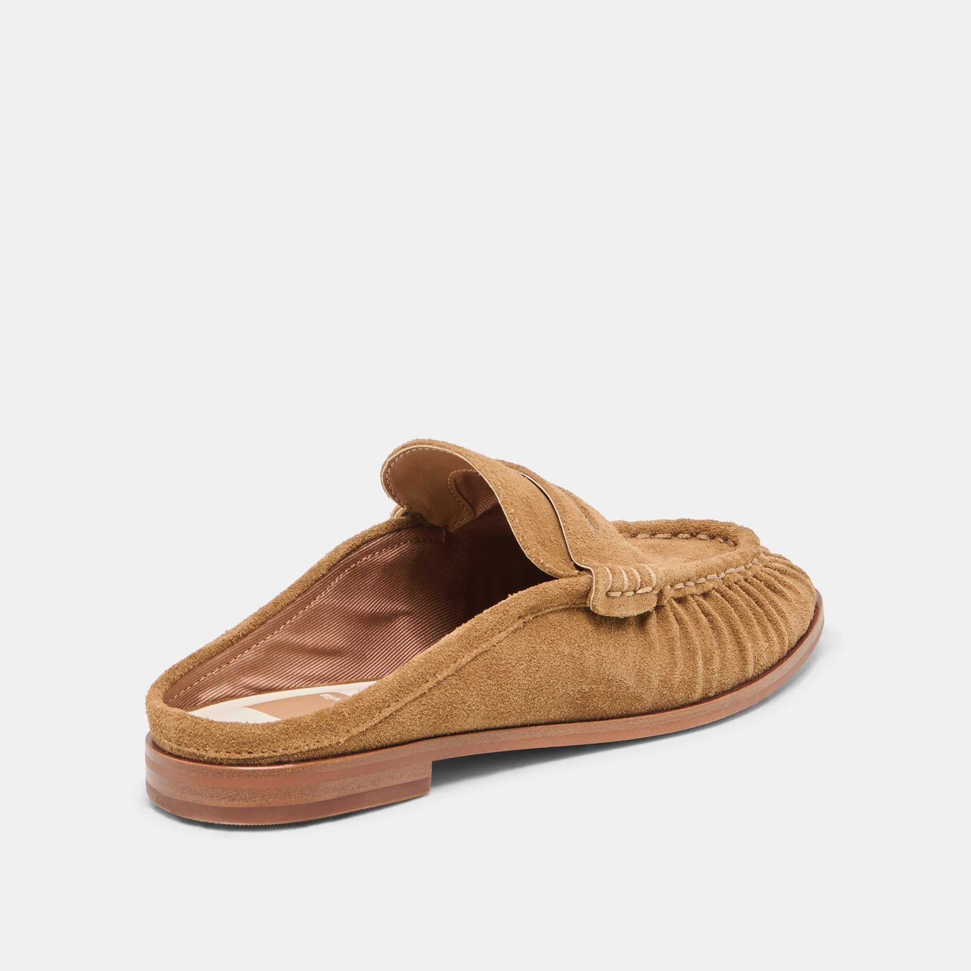 Dolce Vita BETZY Lt Brown Suede Closed-Toe Slip-On Loafers