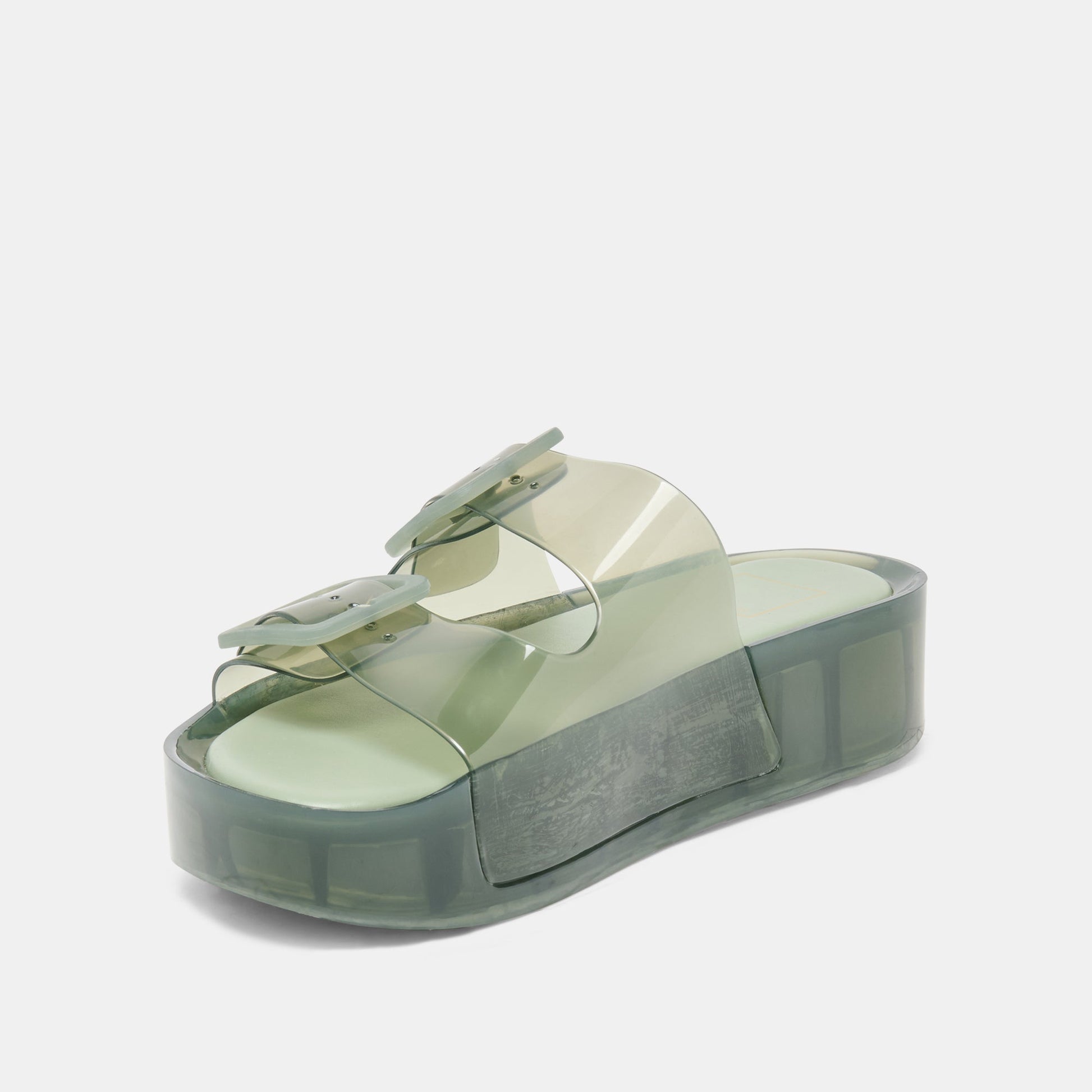 Dolce Vita JULIO X Olive Vinyl Jelly Platform Sandals