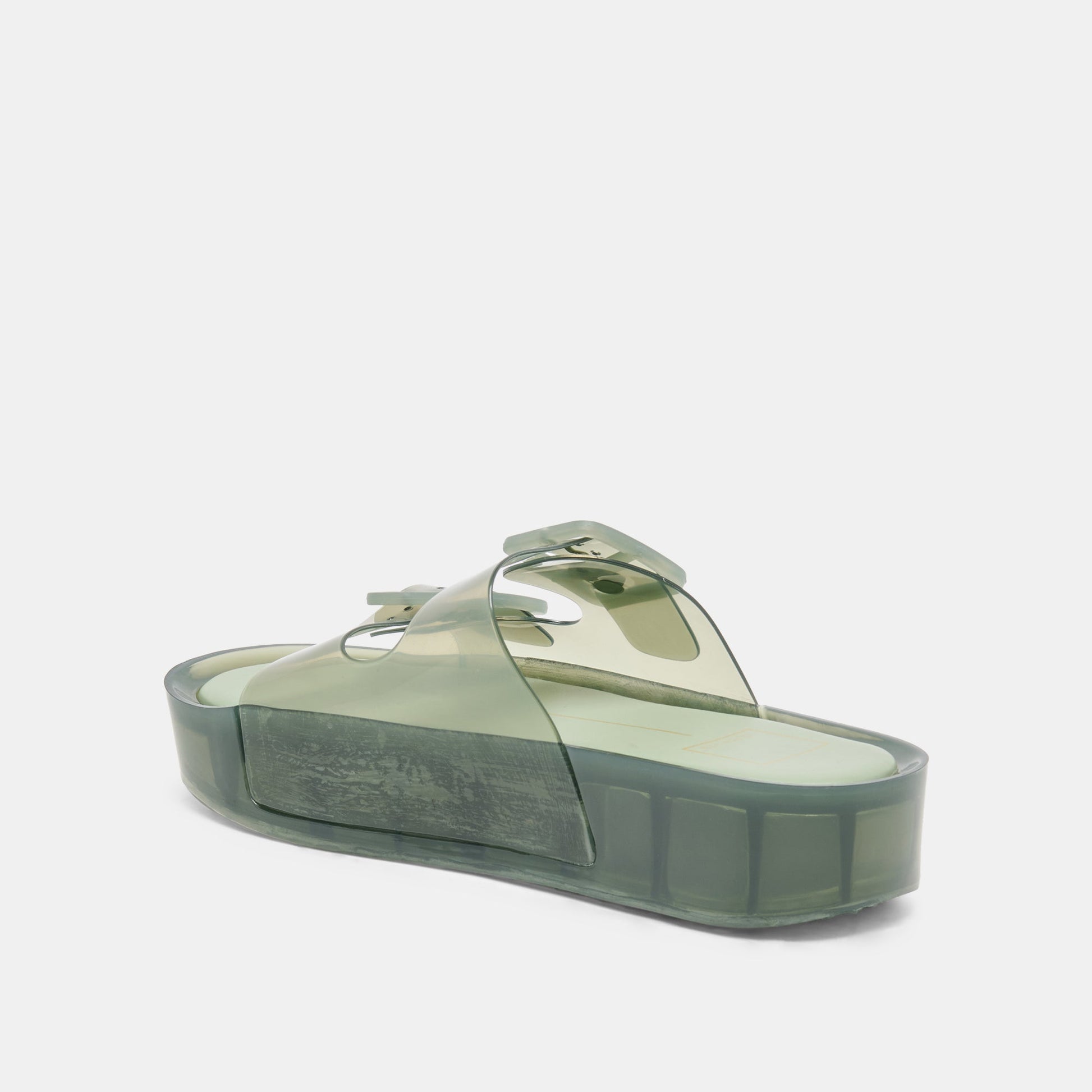 Dolce Vita JULIO X Olive Vinyl Jelly Platform Sandals