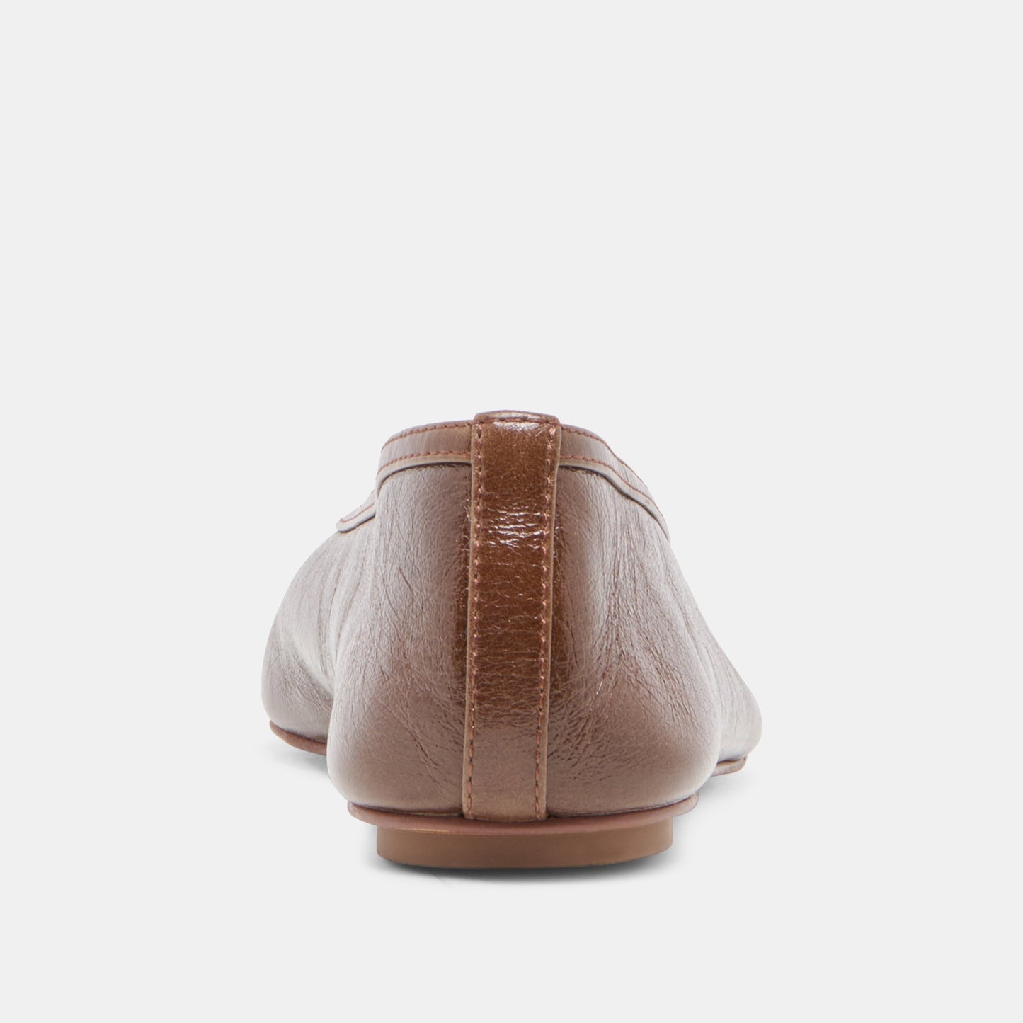 Dolce Vita CARET Russet Leather Pointed-Toe Ballet Flats
