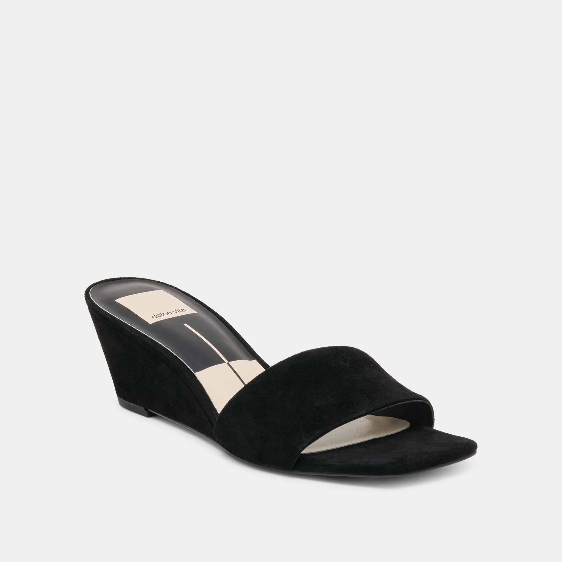 Dolce Vita Qaily Onyx Suede Wedges