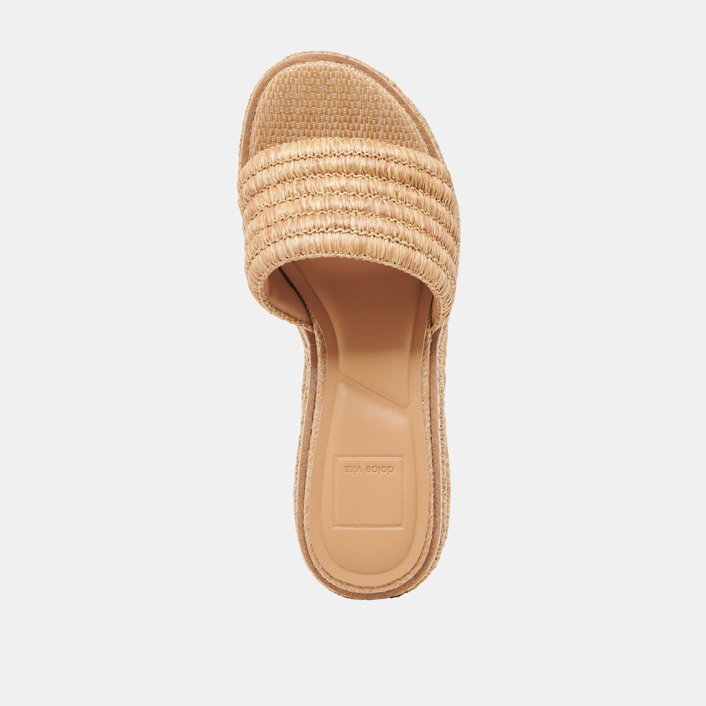 Dolce Vita Throne Wide Lt Natural Raffia Wedges
