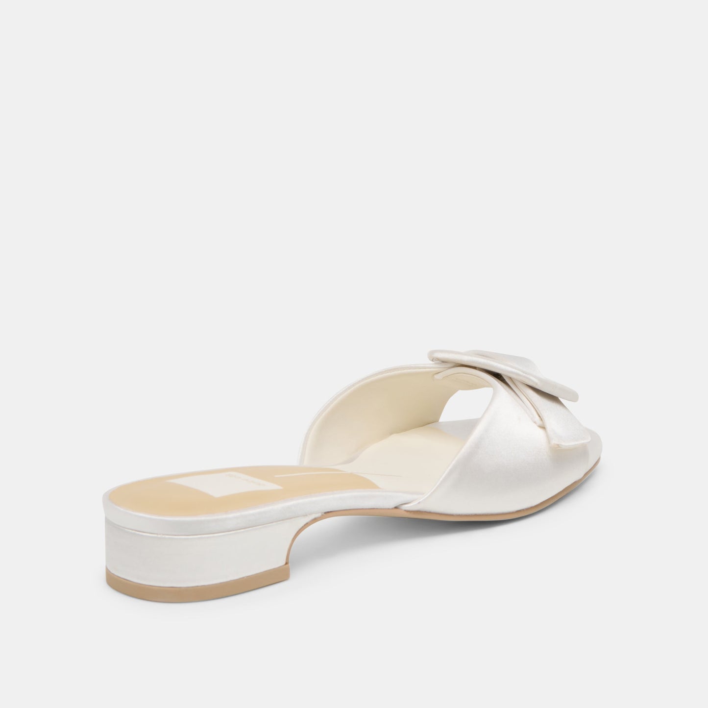 Dolce Vita Edina True White Satin Sandals
