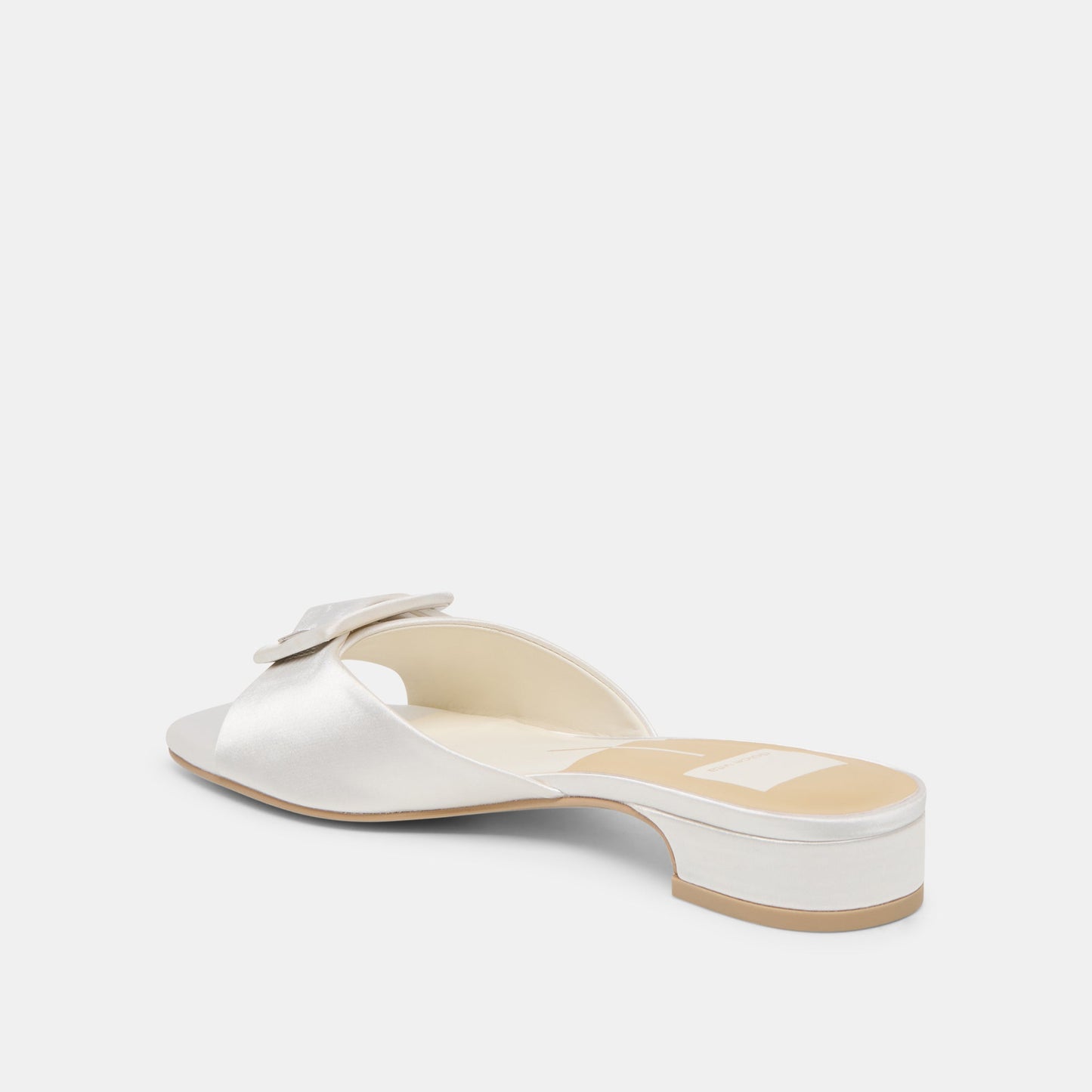 Dolce Vita Edina True White Satin Sandals