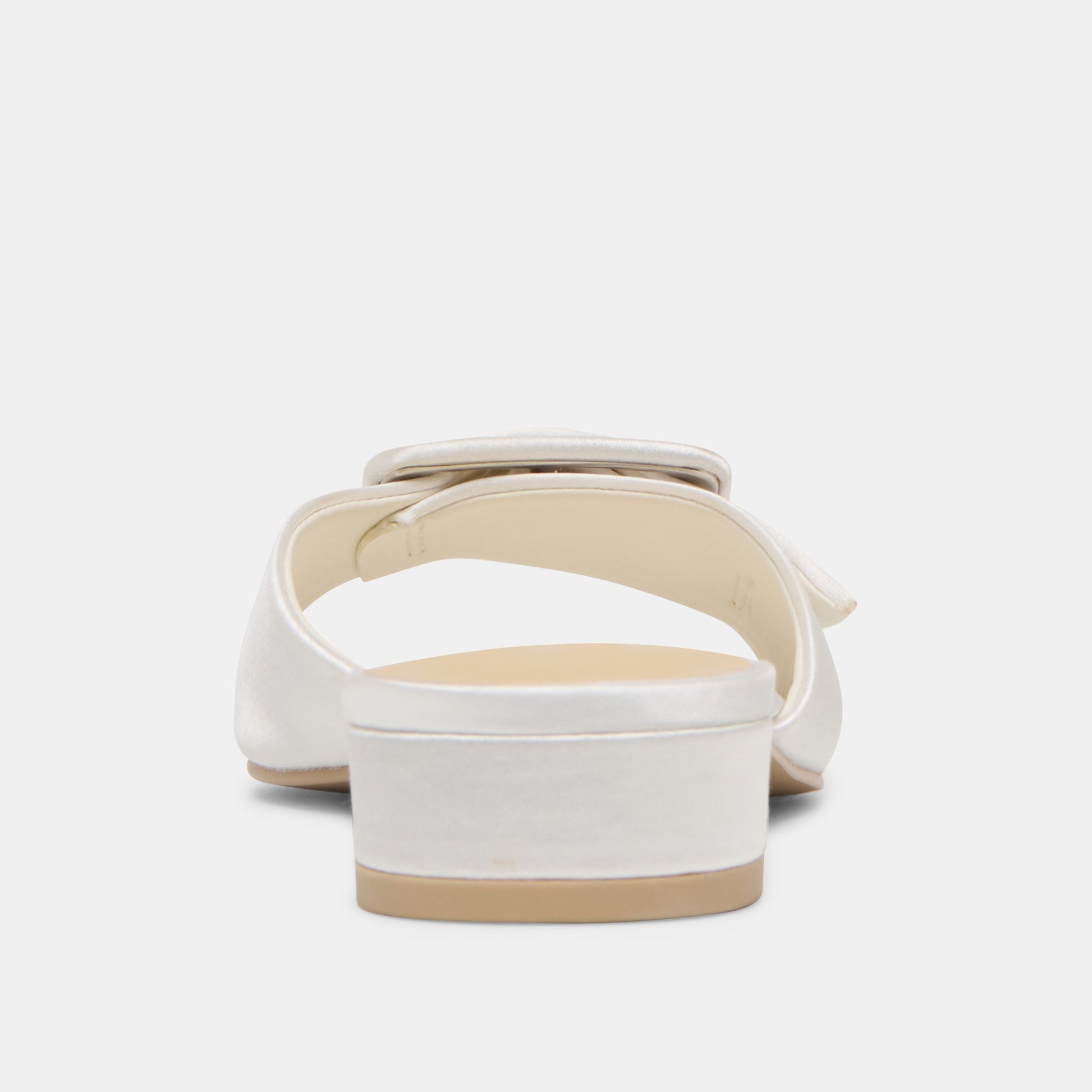 Dolce Vita Edina True White Satin Sandals