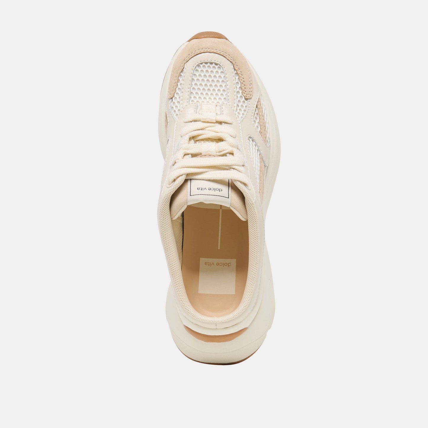 Dolce Vita SWAYZY Ivory Multi Suede Platform Slip-on Sneakers