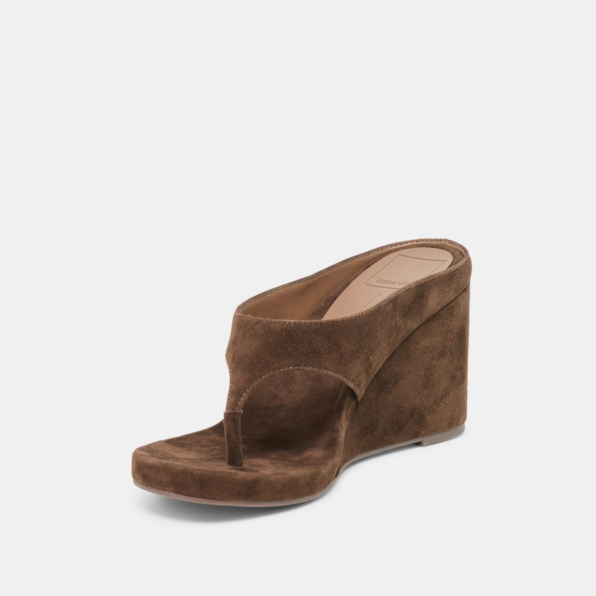Dolce Vita Hinna Dk Brown Suede Wedges
