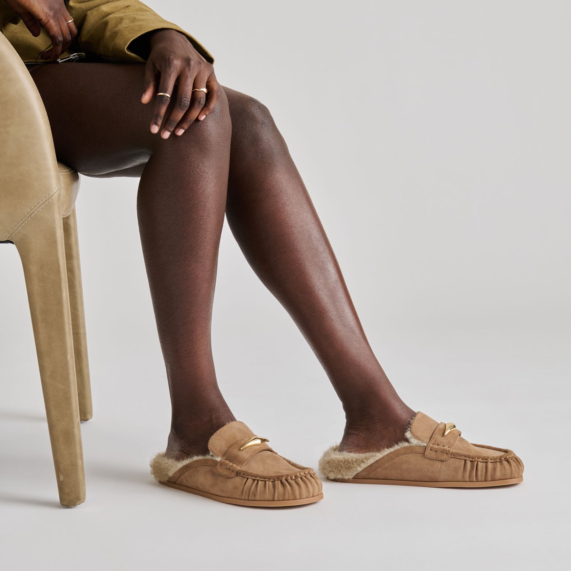 Dolce Vita Jodero Plush Mushroom Suede Flats