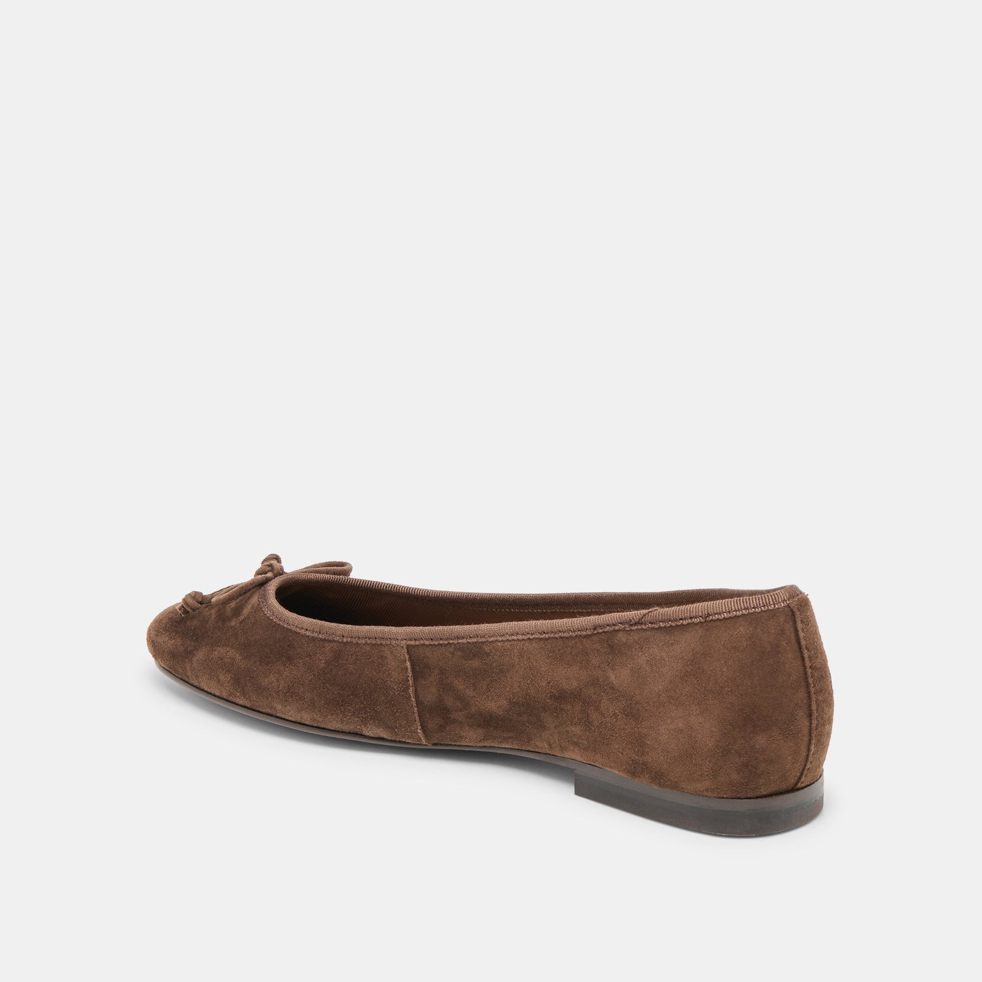 Dolce Vita Ritla Wide Dk Brown Suede Ballet Flats
