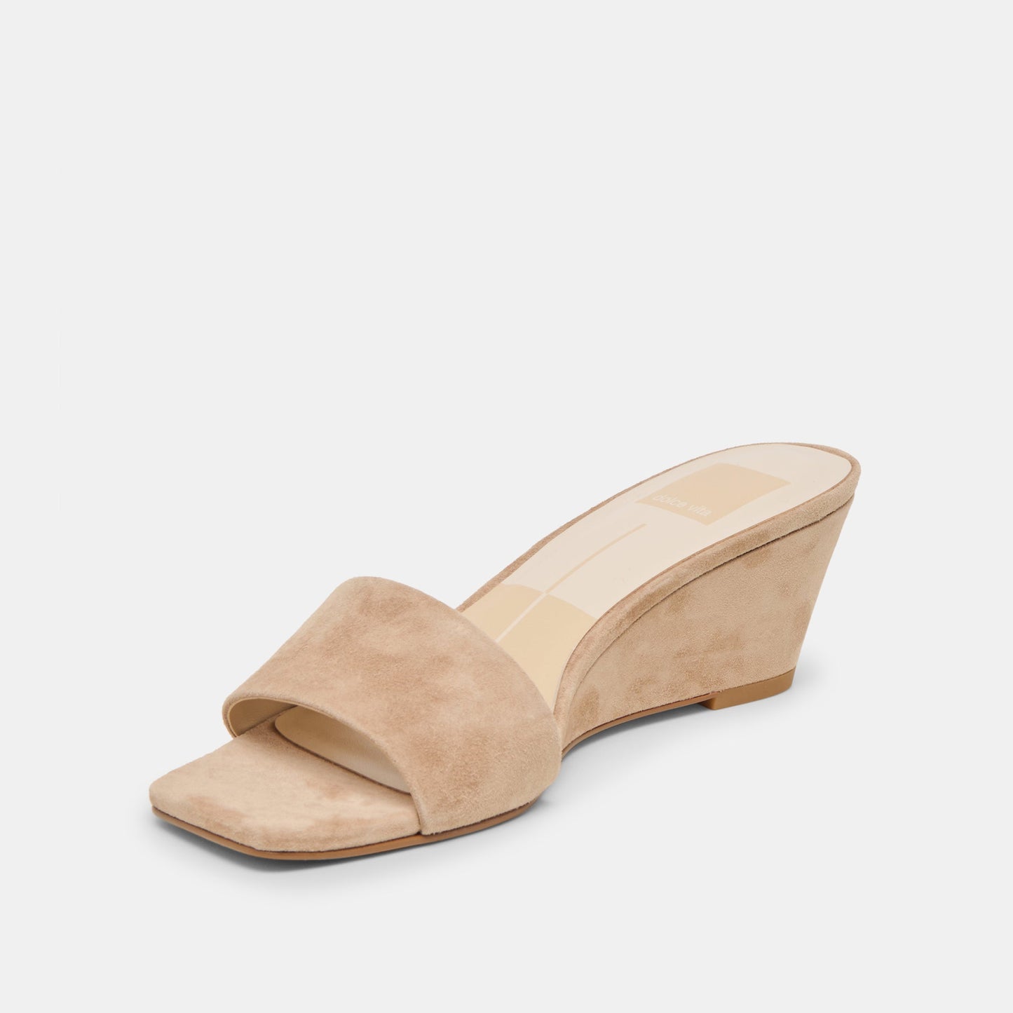 Dolce Vita Qaily Wide Camel Suede Wedges
