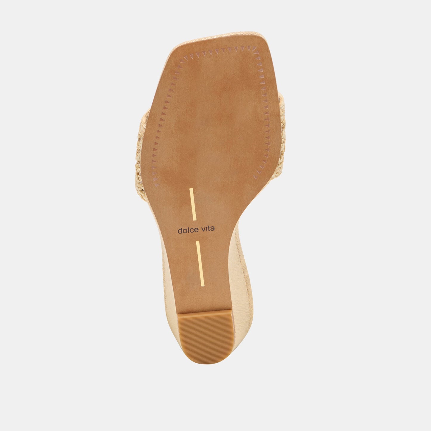 Dolce Vita Qaily Wide Lt Natural Raffia Wedges