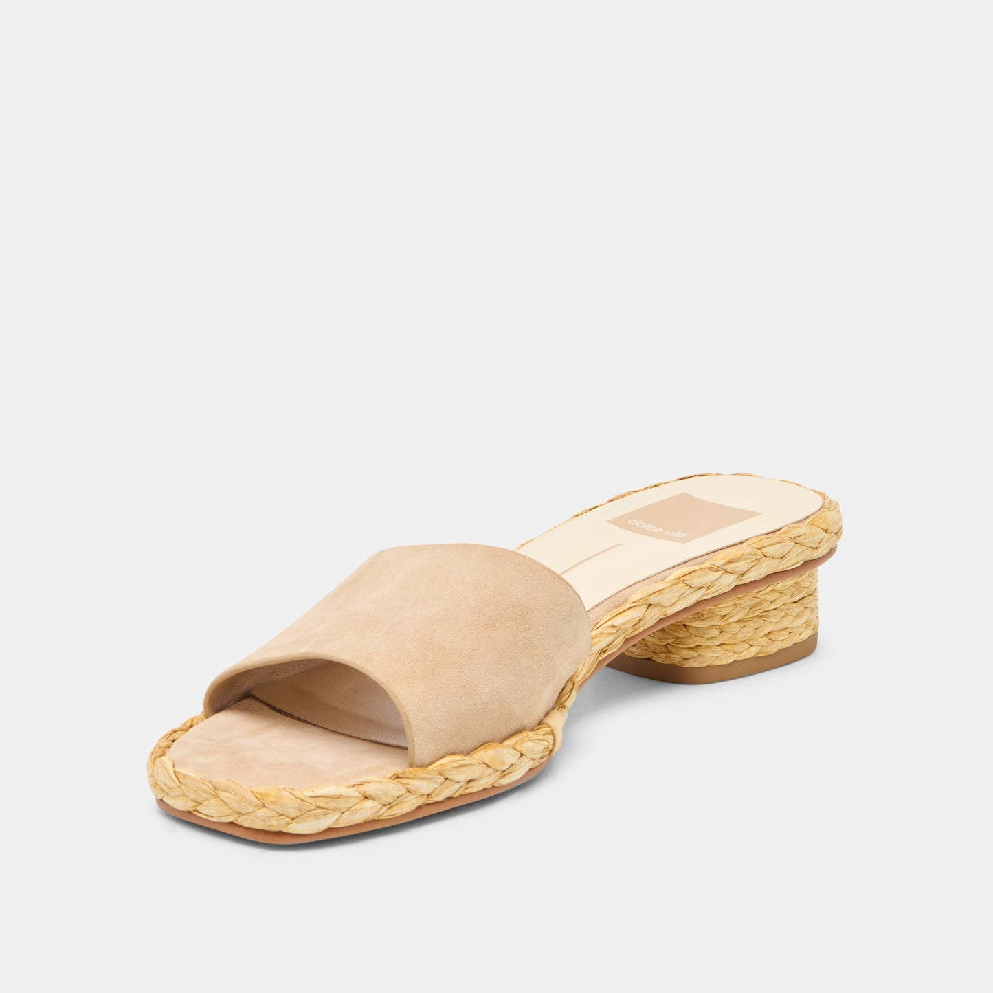 Dolce Vita Dixi Wide Camel Suede Sandals