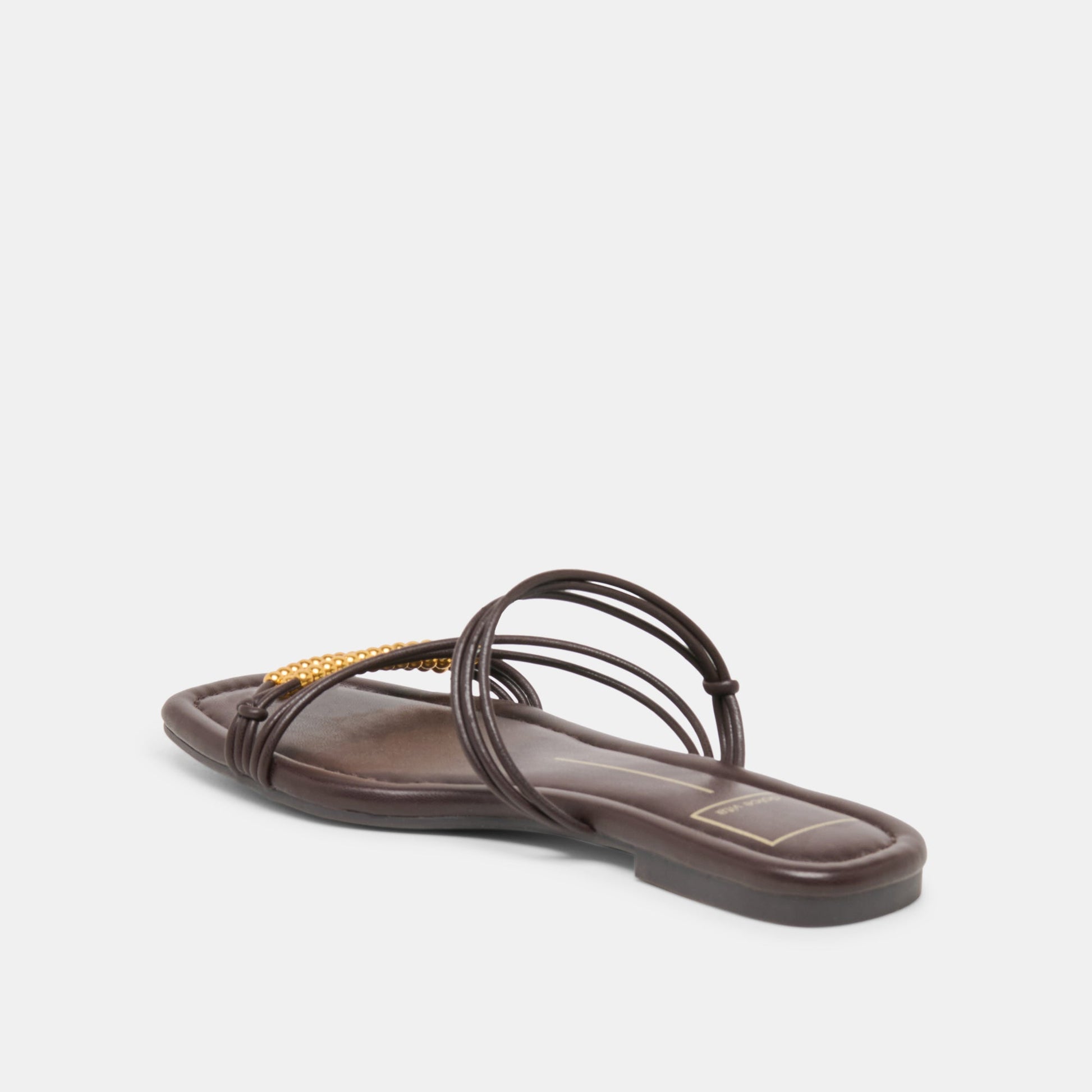 Dolce Vita LYNDEE BEAD Espresso Stella Strappy Open-Toe Sandals