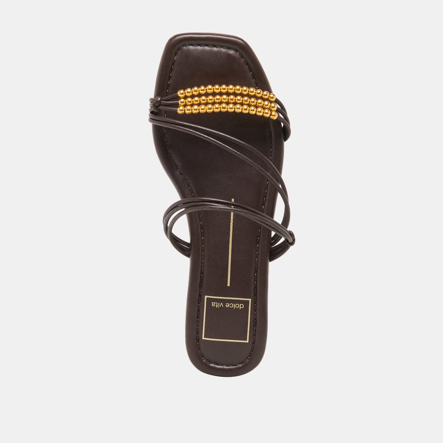 Dolce Vita LYNDEE BEAD Espresso Stella Strappy Open-Toe Sandals
