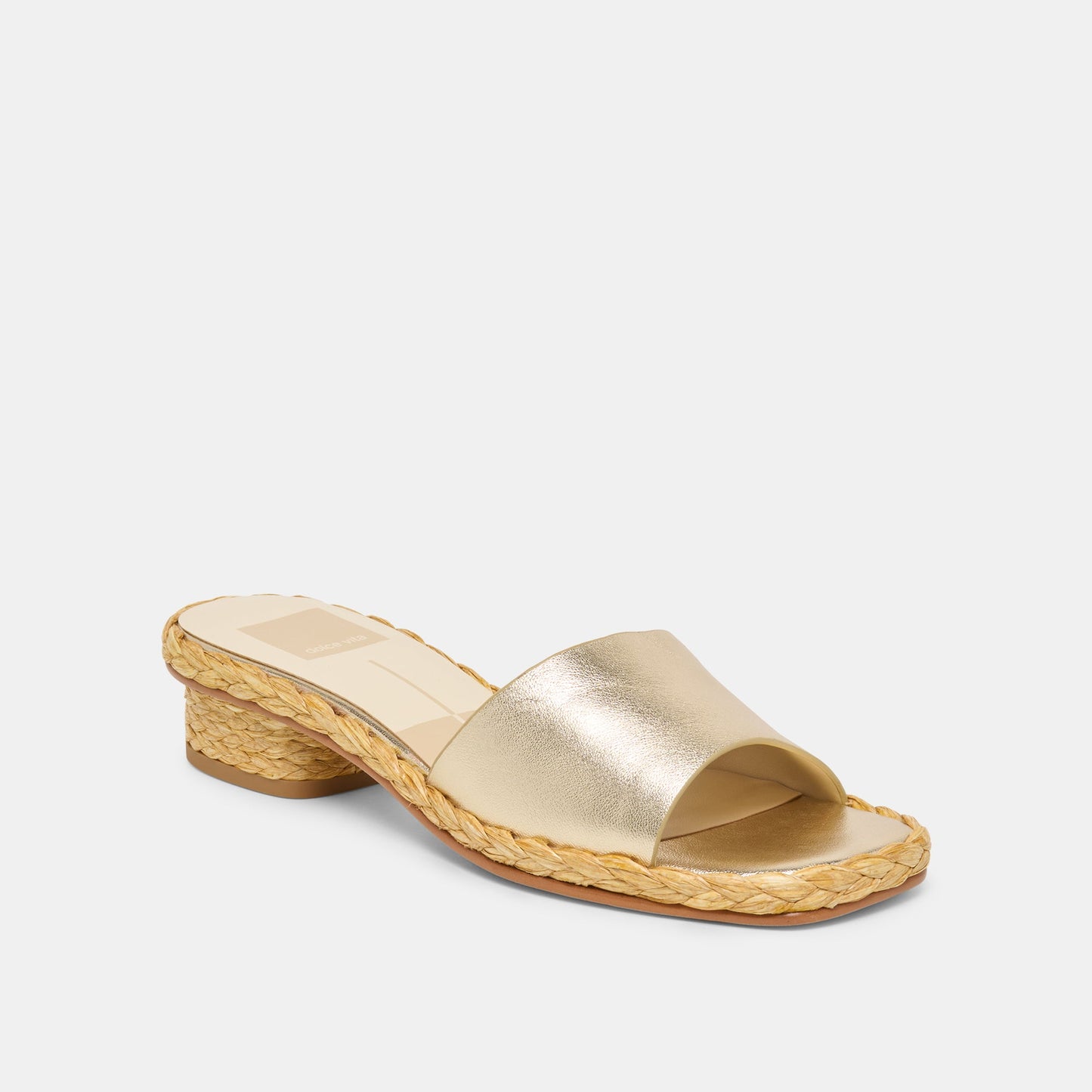 Dolce Vita Dixi Wide Platinum Leather Sandals