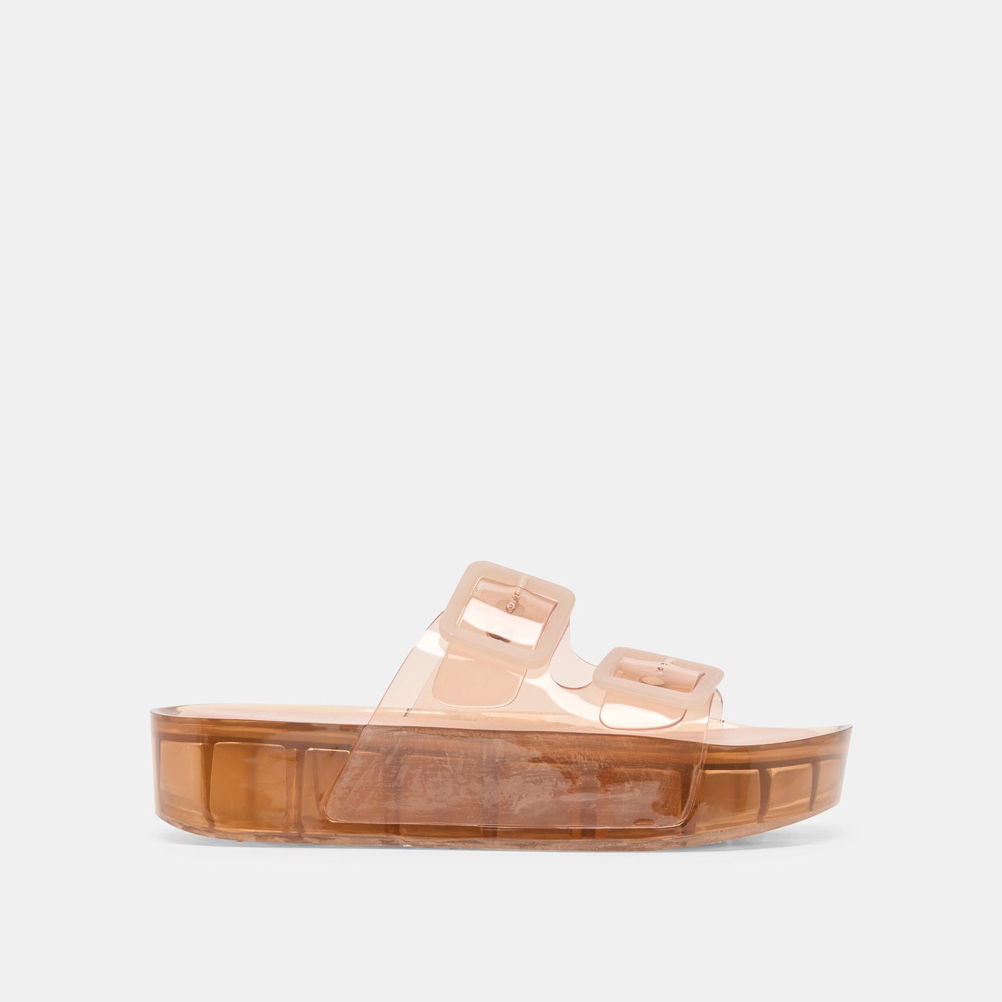 Dolce Vita JULIO X Mocha Vinyl Jelly Platform Sandals