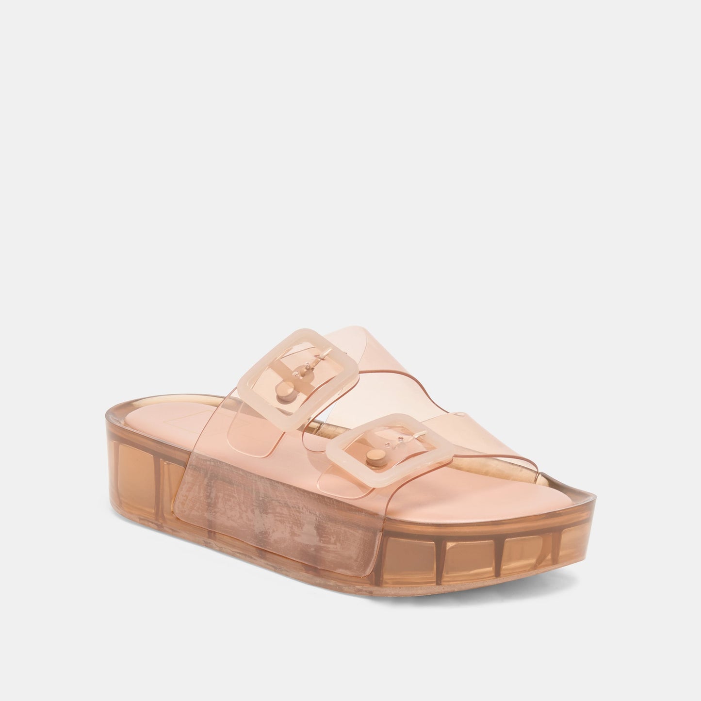 Dolce Vita JULIO X Mocha Vinyl Jelly Platform Sandals