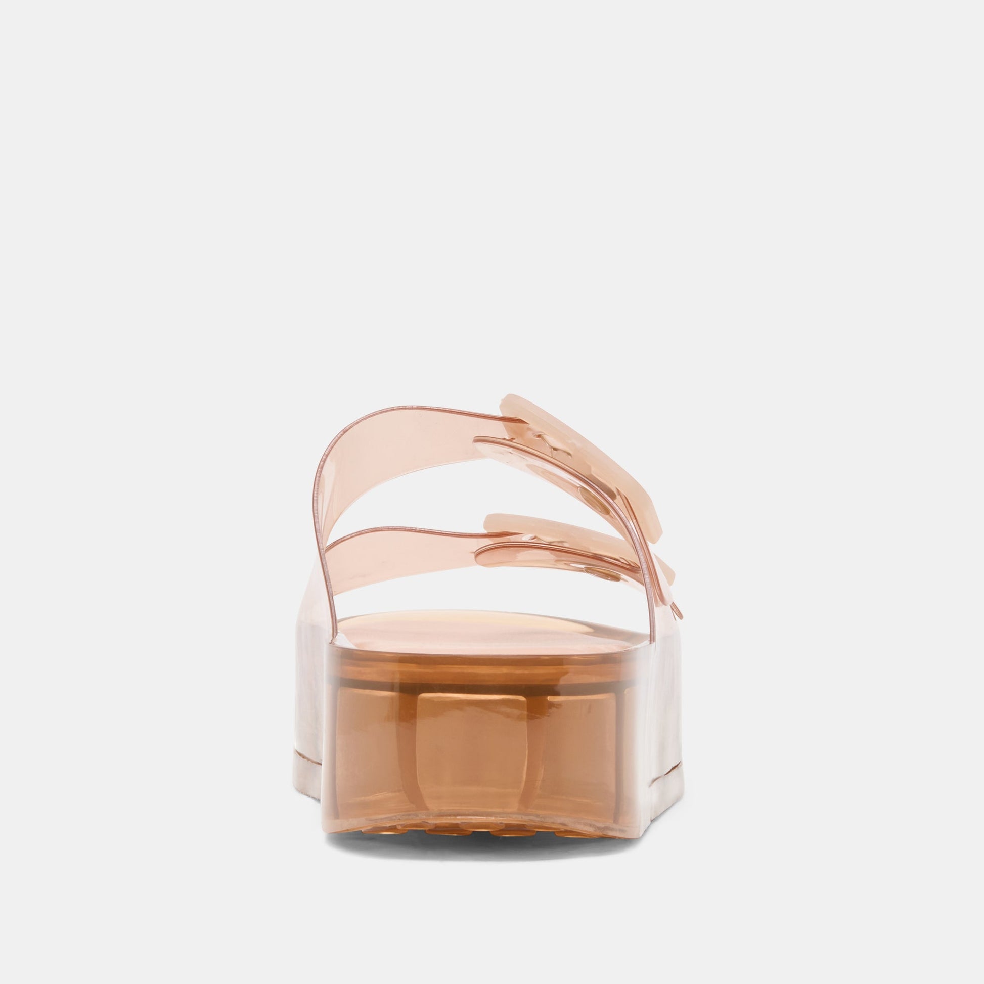 Dolce Vita JULIO X Mocha Vinyl Jelly Platform Sandals