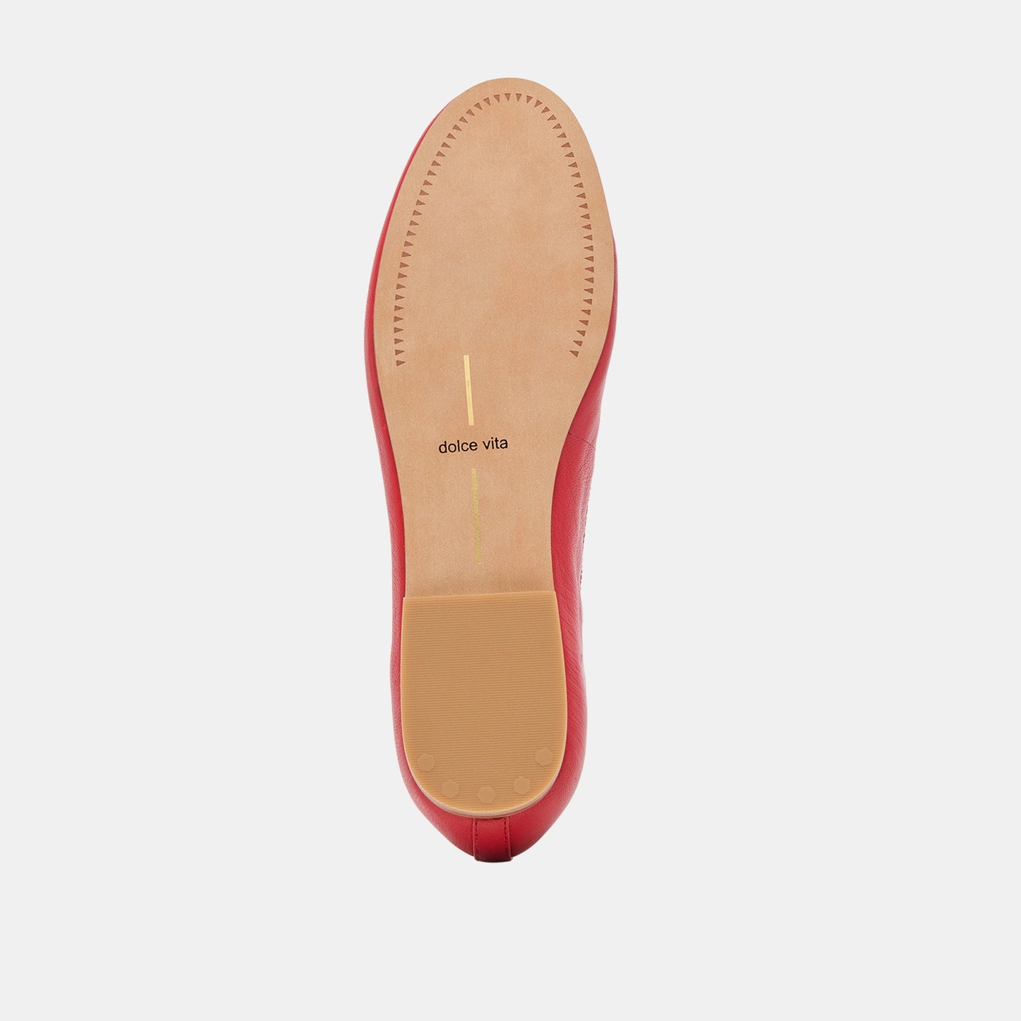 Dolce Vita Ritla Wide Cherry Leather Ballet Flats