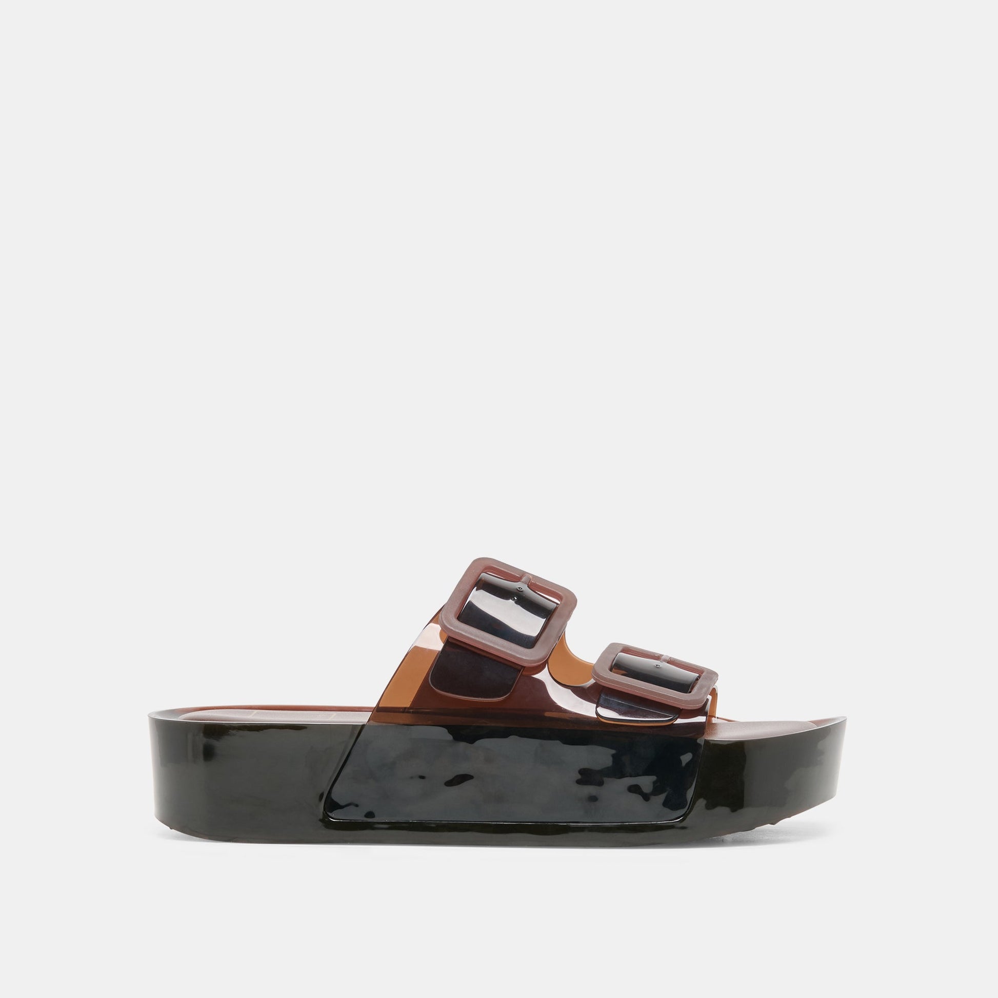 Dolce Vita JULIO X Chocolate Vinyl Jelly Platform Sandals
