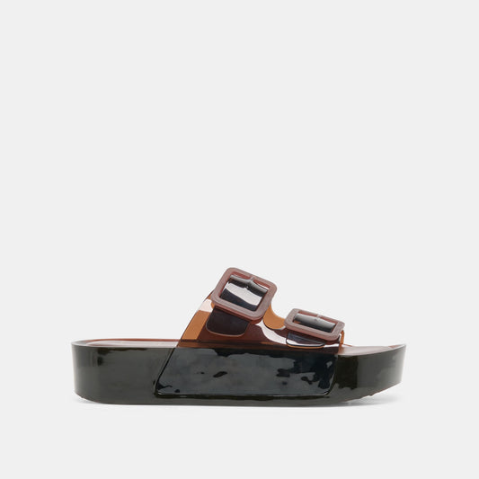Dolce Vita JULIO X Chocolate Vinyl Jelly Platform Sandals