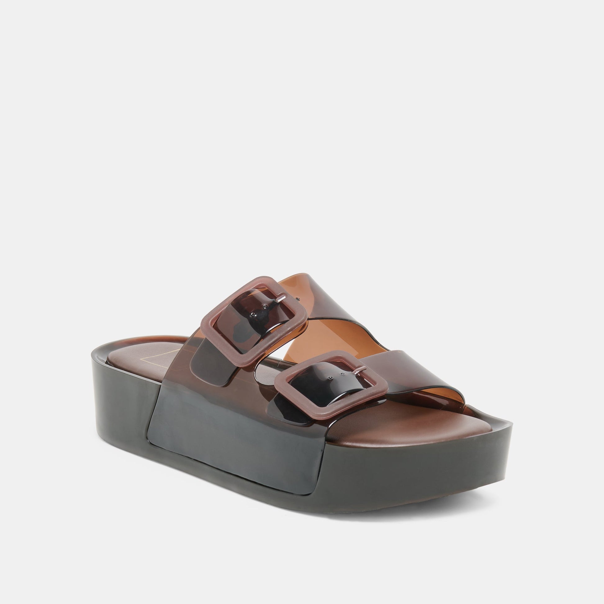 Dolce Vita JULIO X Chocolate Vinyl Jelly Platform Sandals