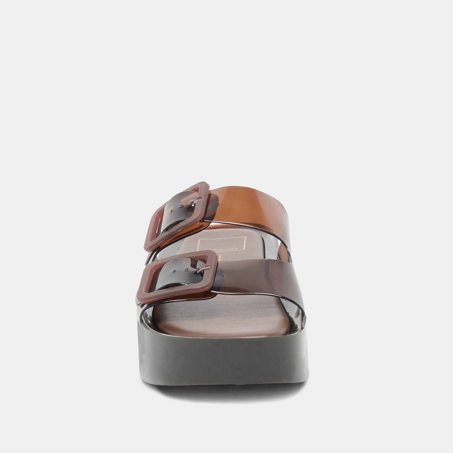 Dolce Vita JULIO X Chocolate Vinyl Jelly Platform Sandals