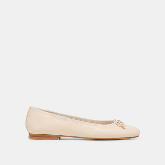 Dolce Vita Ritla Wide Bone Leather Ballet Flats