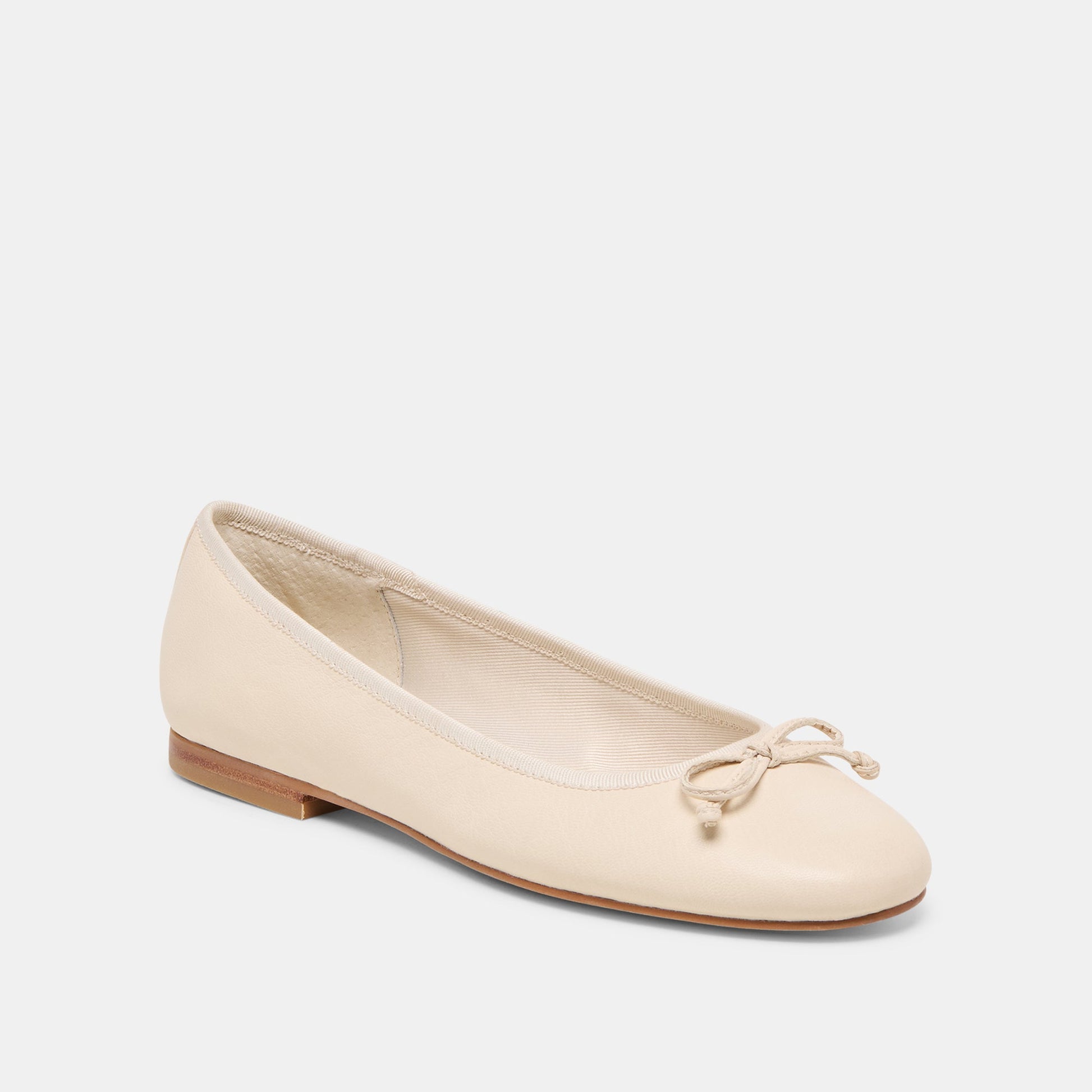 Dolce Vita Ritla Wide Bone Leather Ballet Flats