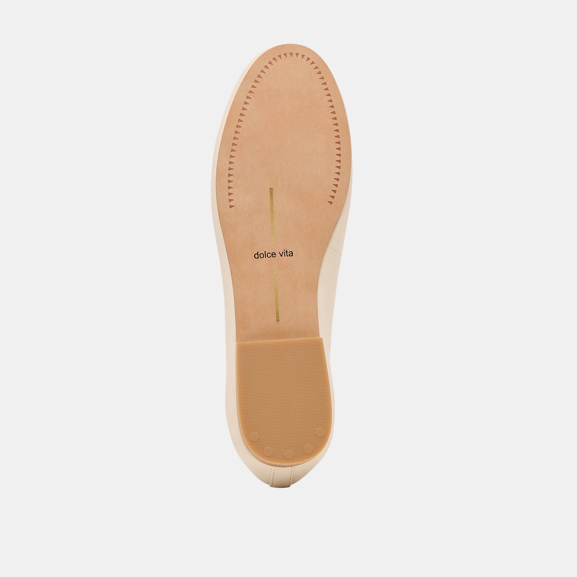 Dolce Vita Ritla Wide Bone Leather Ballet Flats