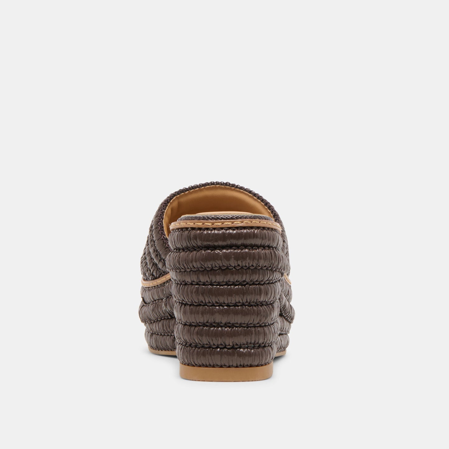 Dolce Vita Throne Wide Chocolate Raffia Wedges