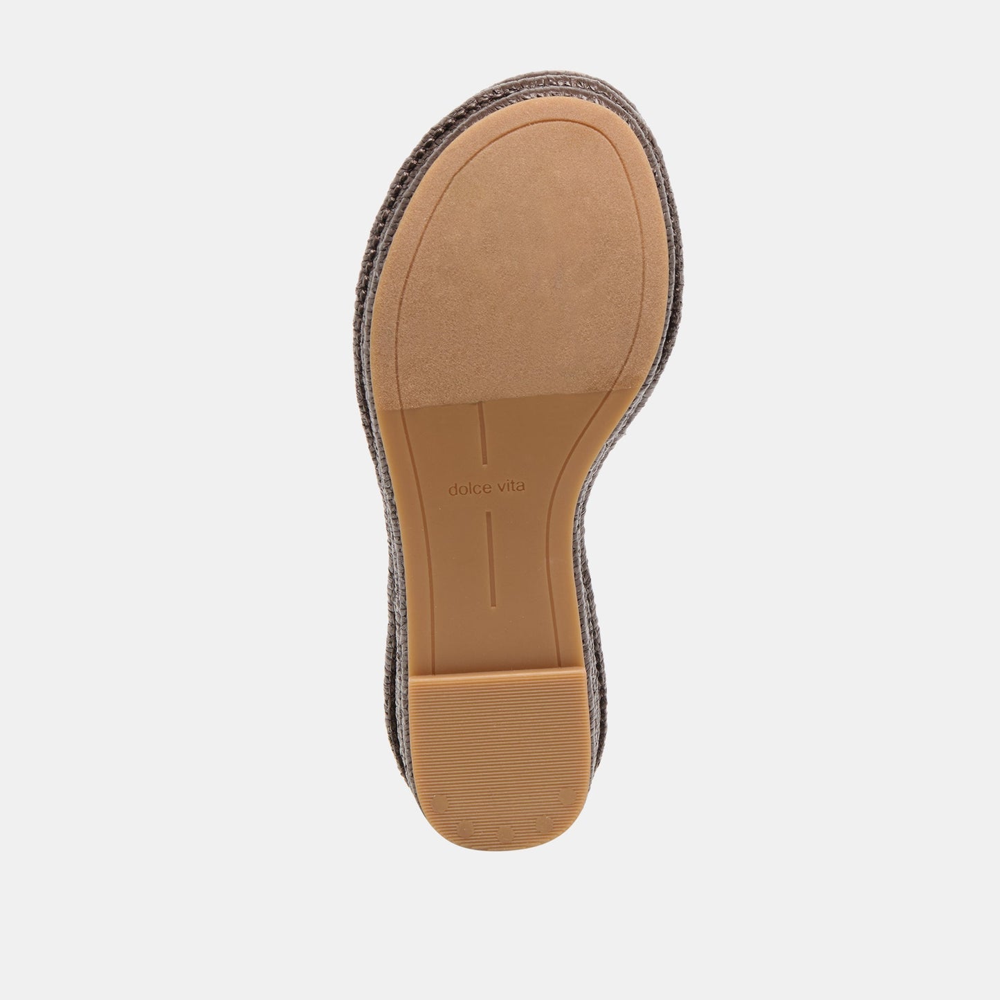 Dolce Vita Throne Wide Chocolate Raffia Wedges