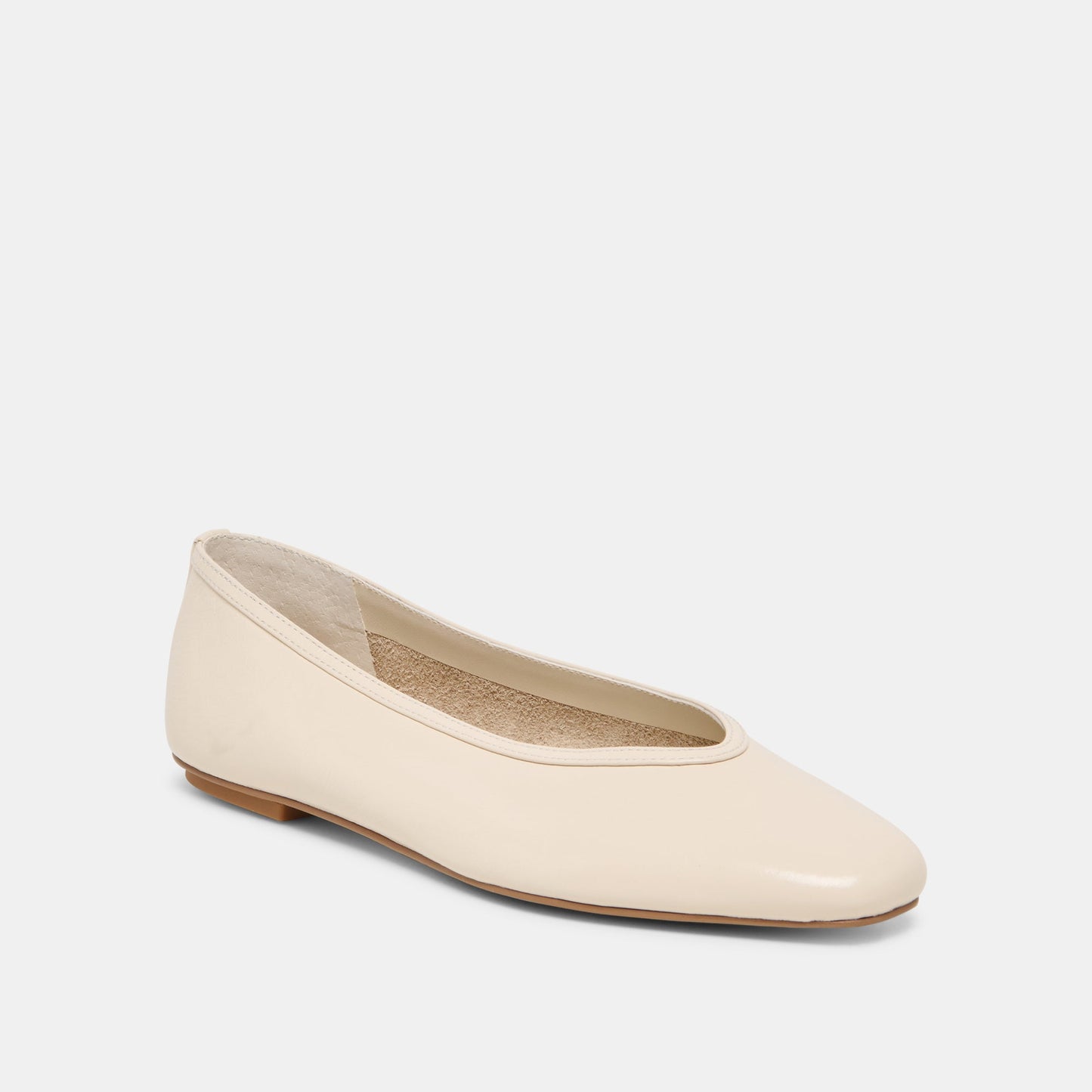 Dolce Vita CARET Bone Leather Pointed-Toe Ballet Flats