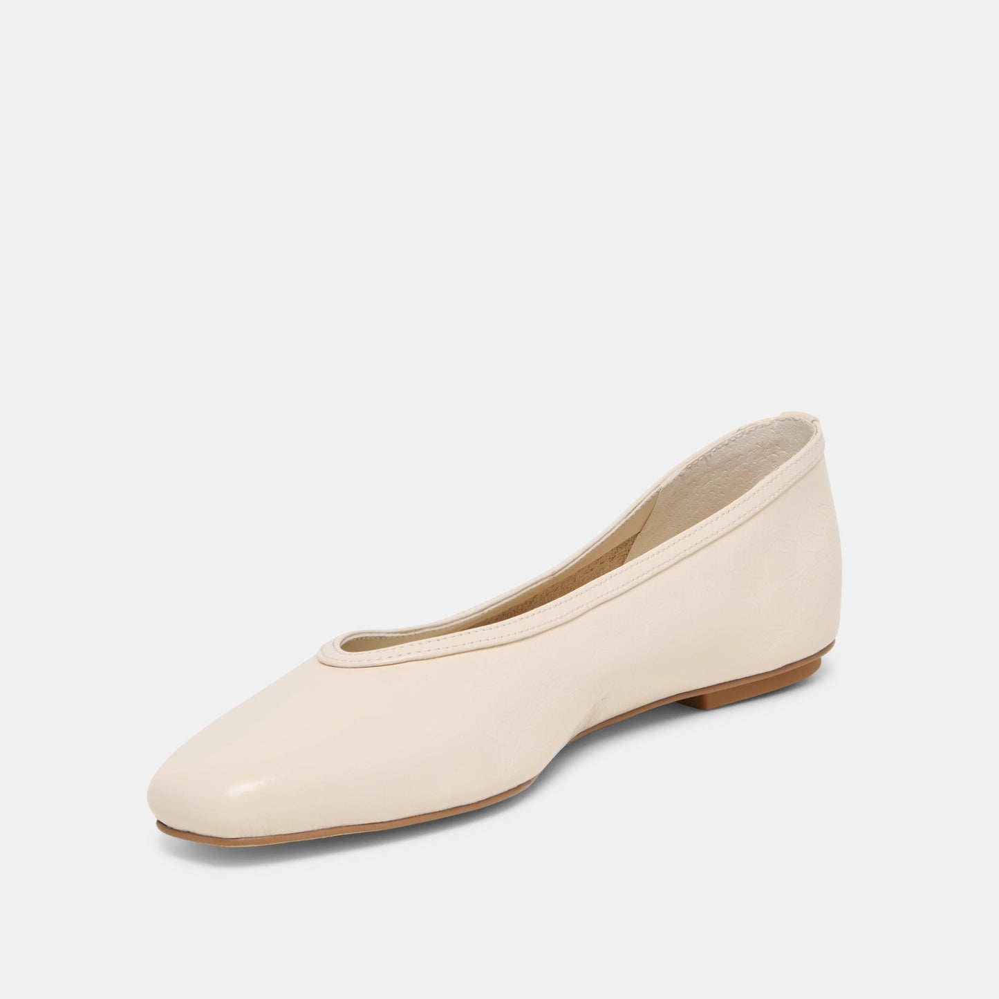 Dolce Vita CARET Bone Leather Pointed-Toe Ballet Flats