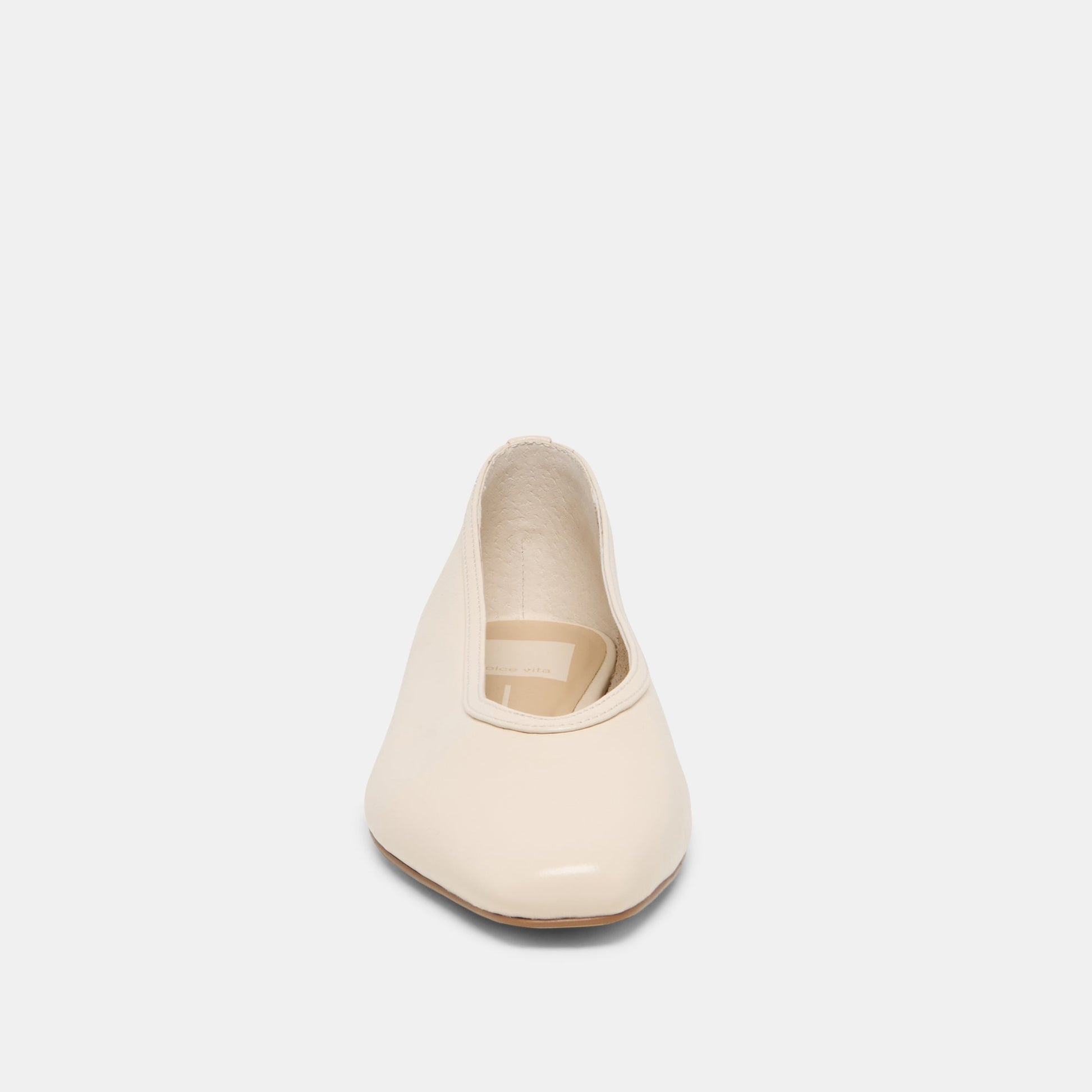 Dolce Vita CARET Bone Leather Pointed-Toe Ballet Flats