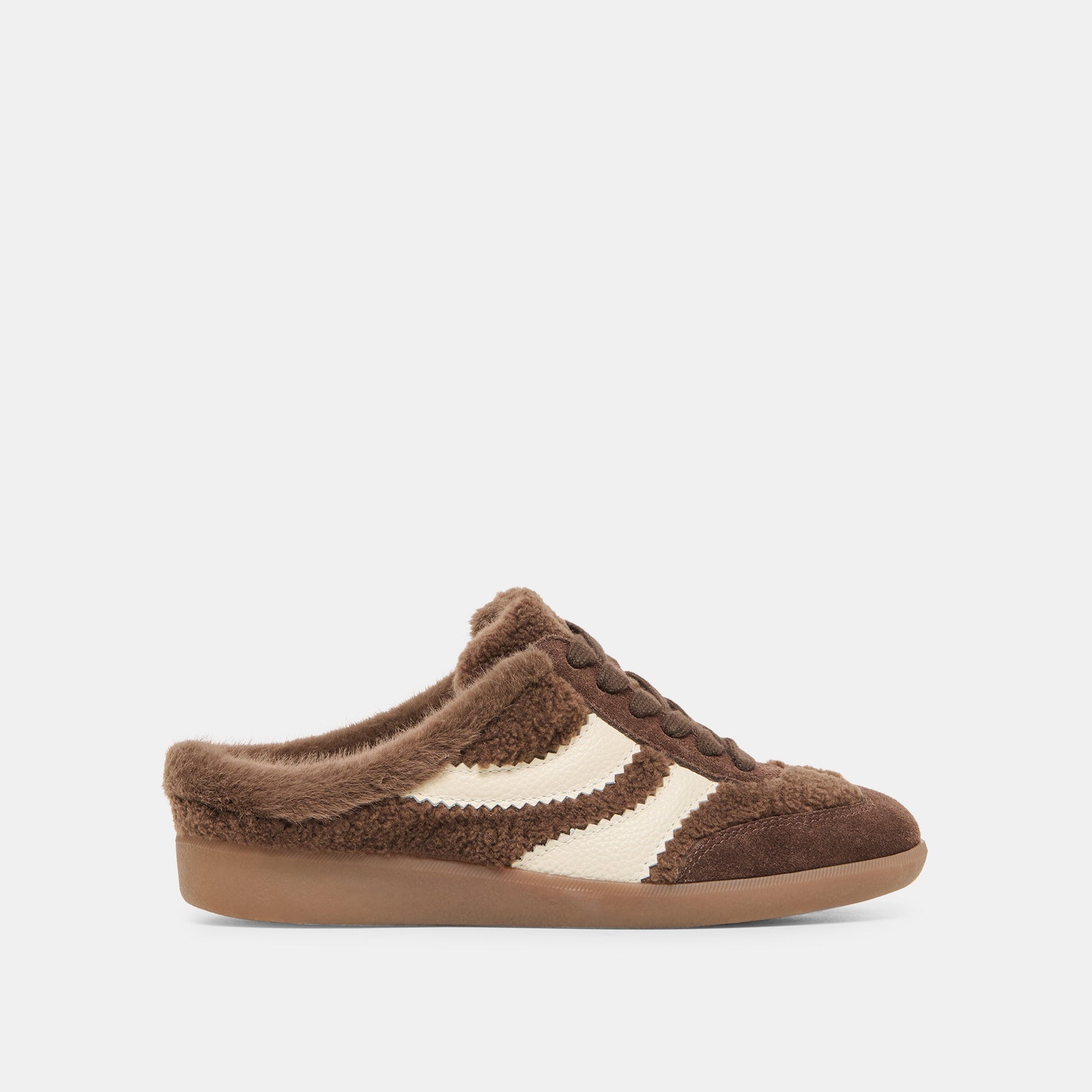 Dolce Vita Merit Slide Plush Dk Brown Plush Sneakers