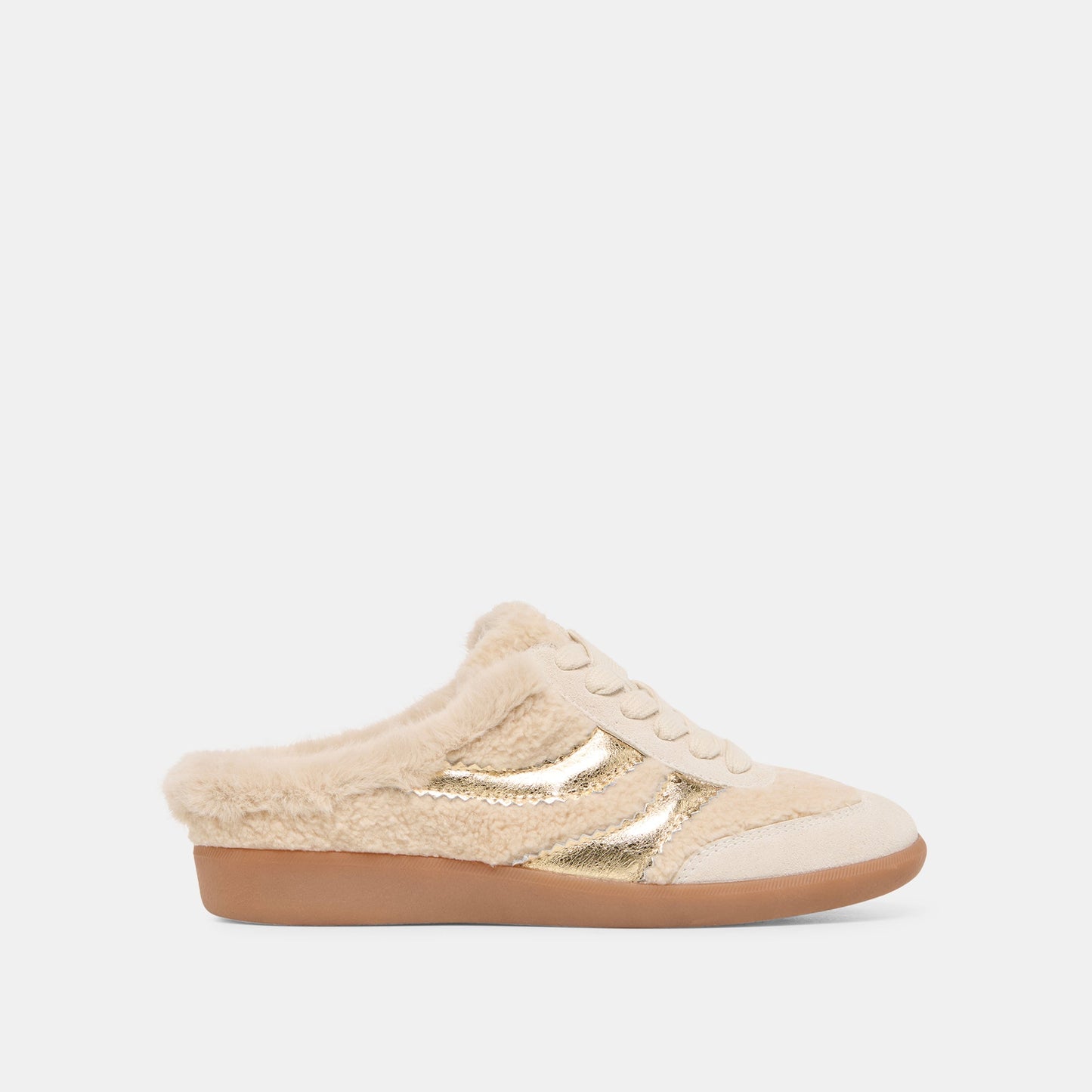 Dolce Vita Merit Slide Plush Natural Multi Plush Sneakers