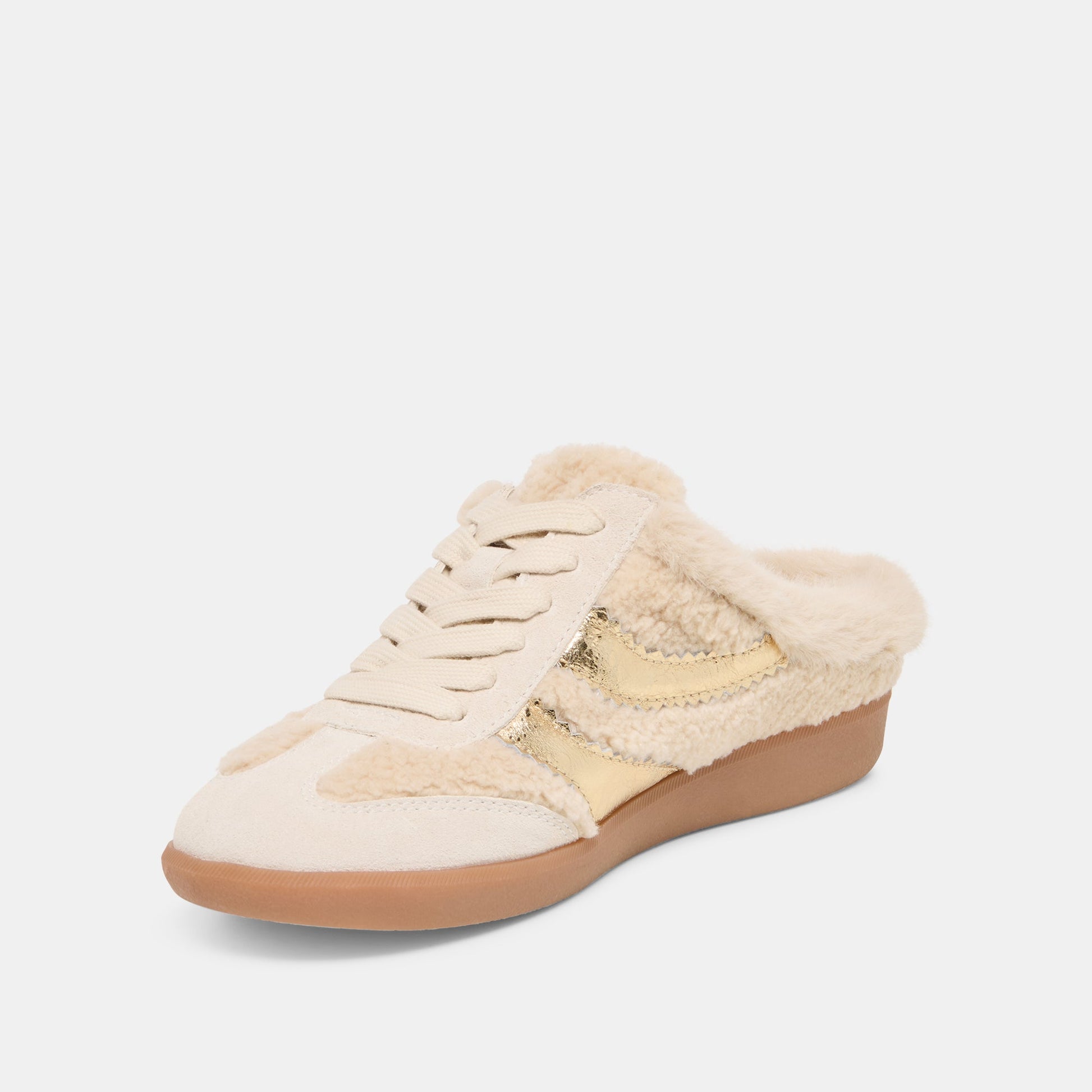 Dolce Vita Merit Slide Plush Natural Multi Plush Sneakers
