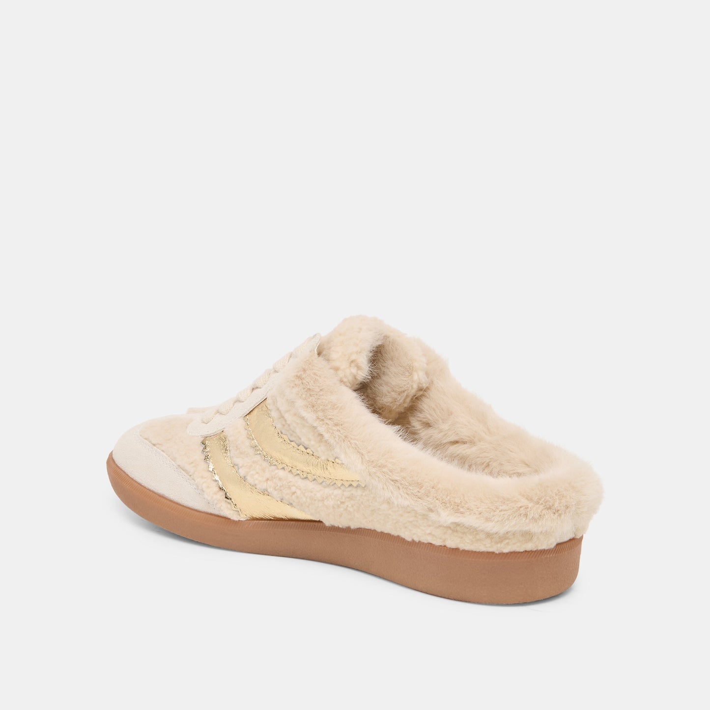 Dolce Vita Merit Slide Plush Natural Multi Plush Sneakers