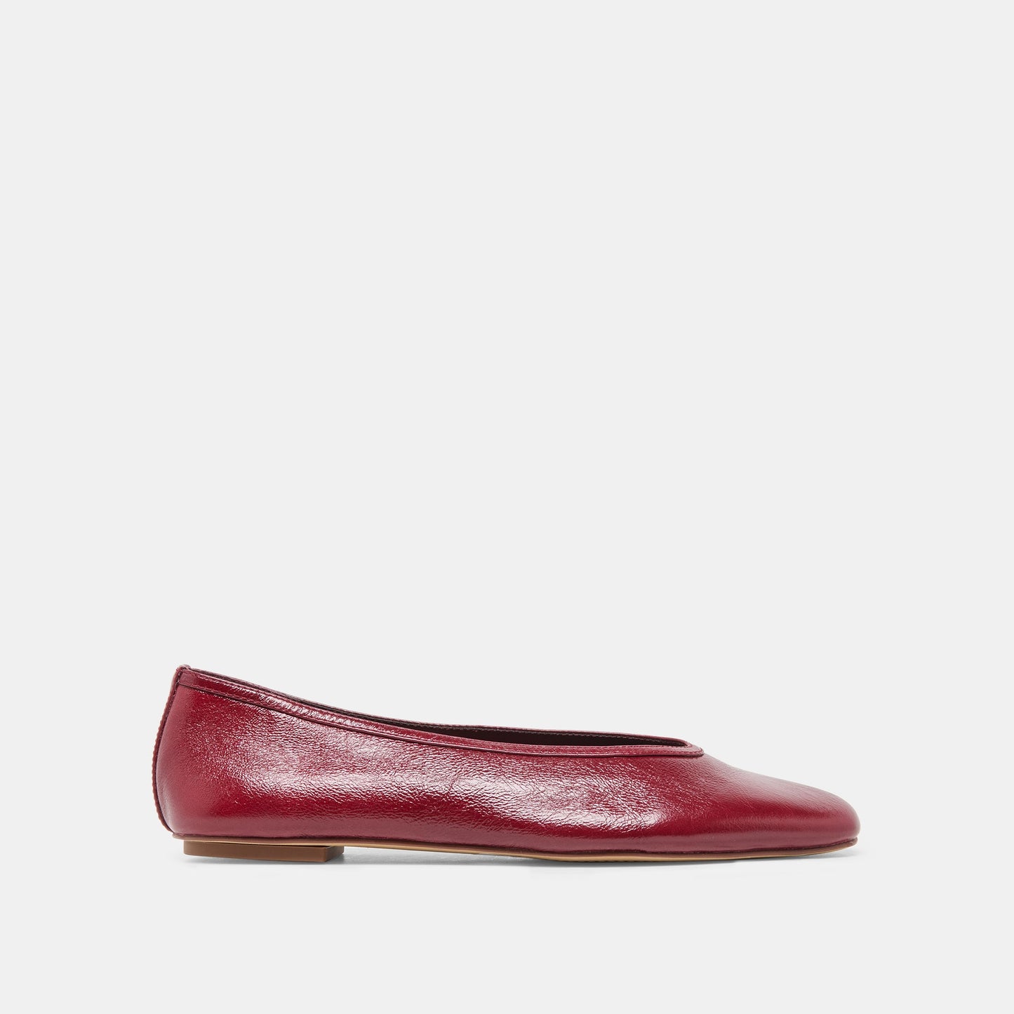 Dolce Vita CARET Garnet Leather Pointed-Toe Ballet Flats