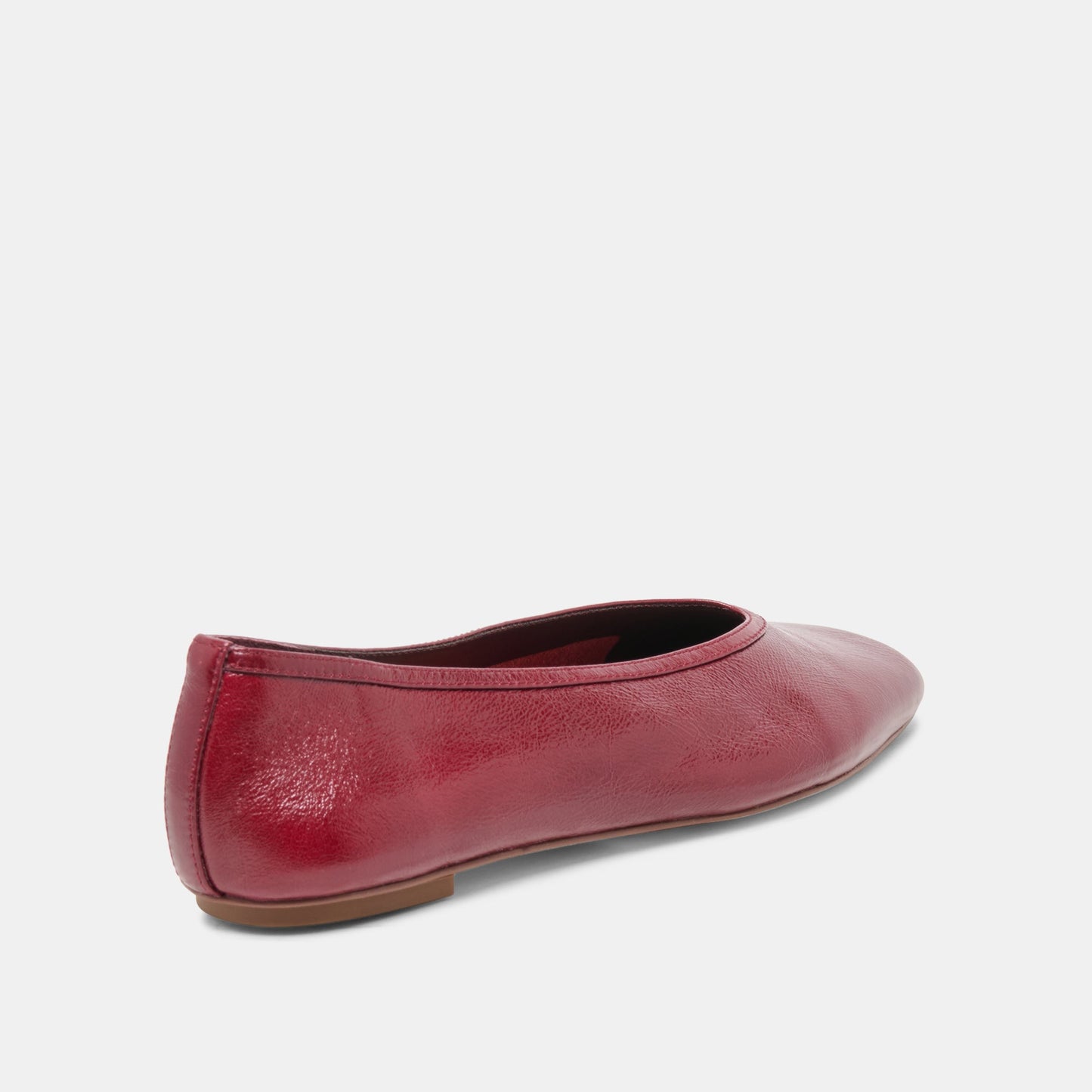 Dolce Vita CARET Garnet Leather Pointed-Toe Ballet Flats