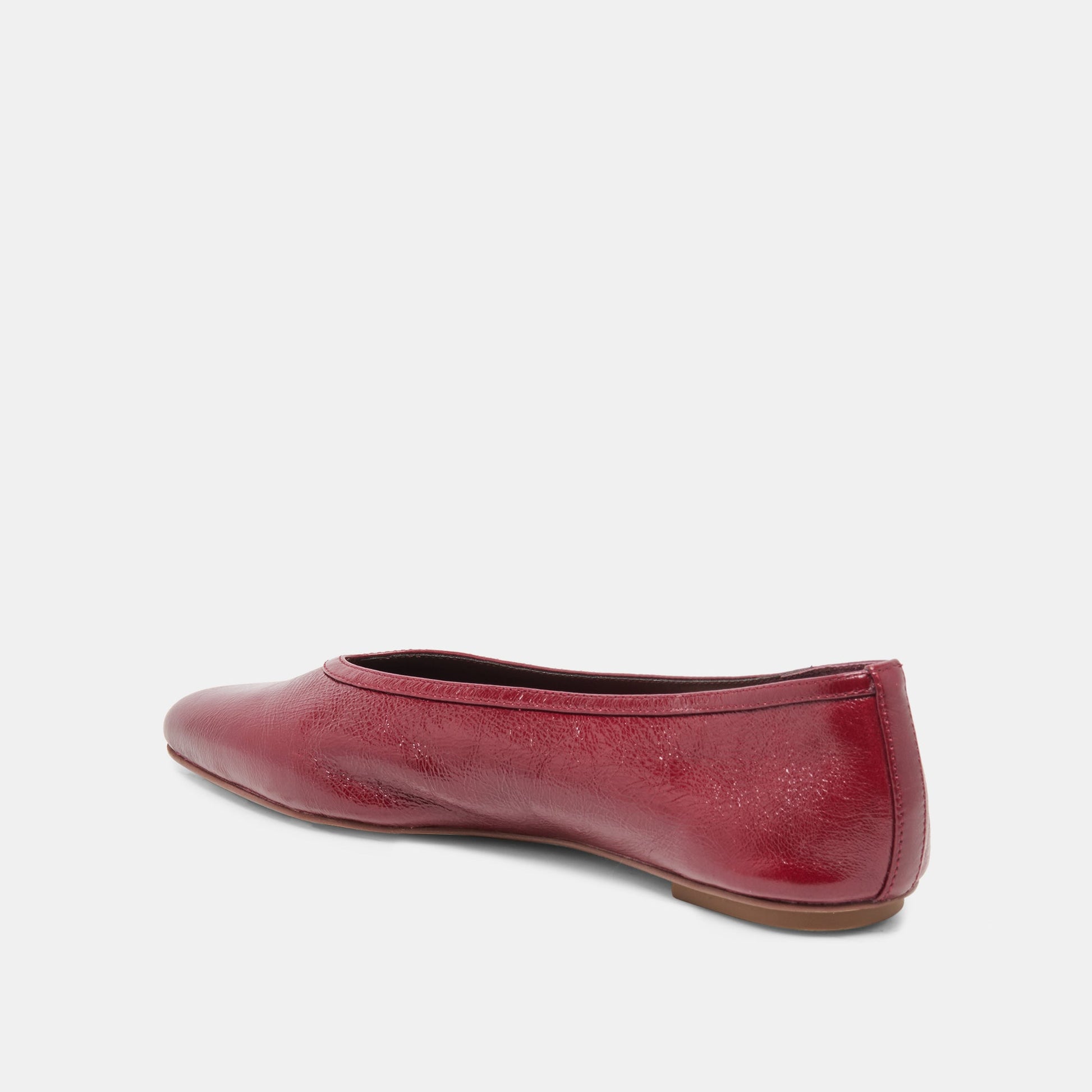 Dolce Vita CARET Garnet Leather Pointed-Toe Ballet Flats