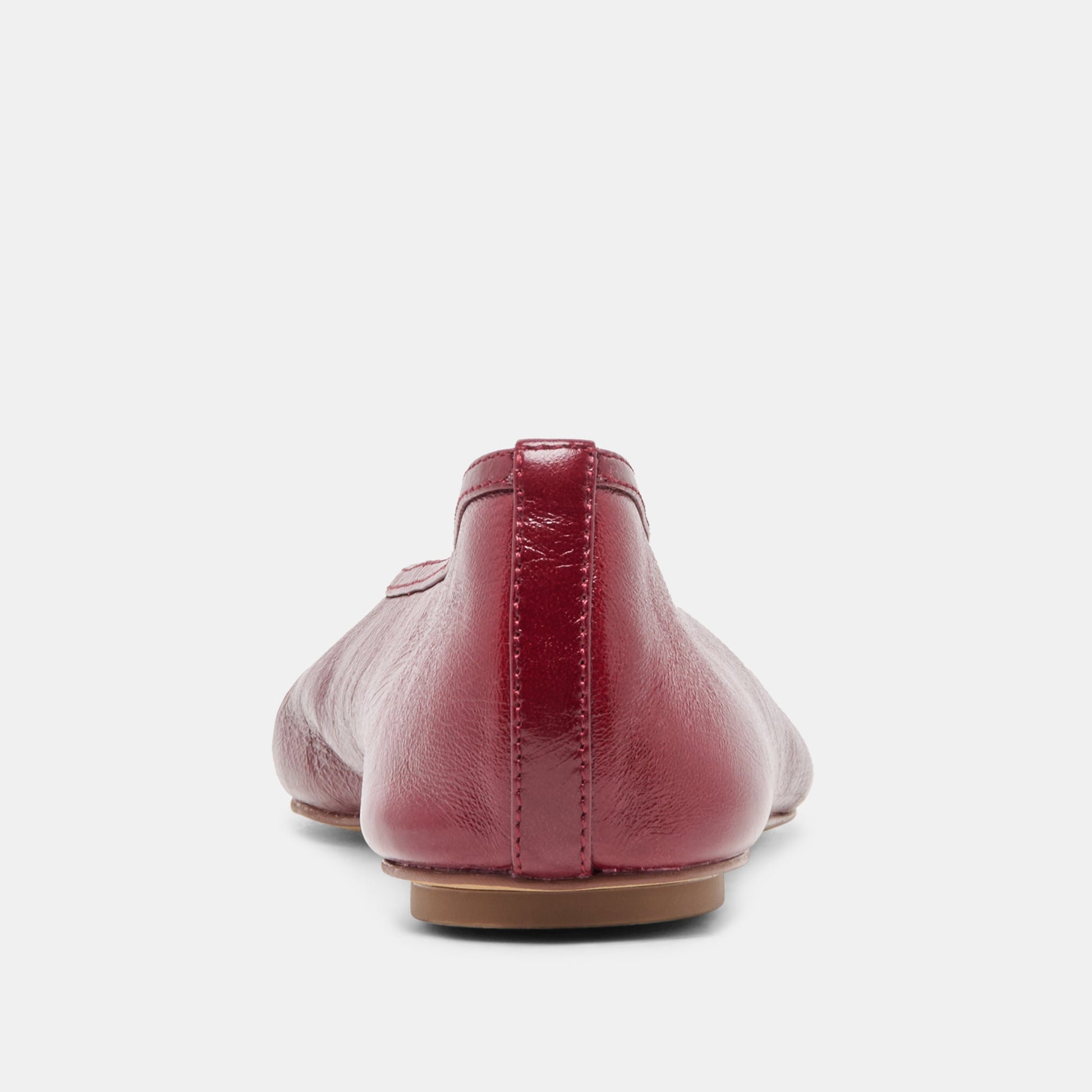 Dolce Vita CARET Garnet Leather Pointed-Toe Ballet Flats