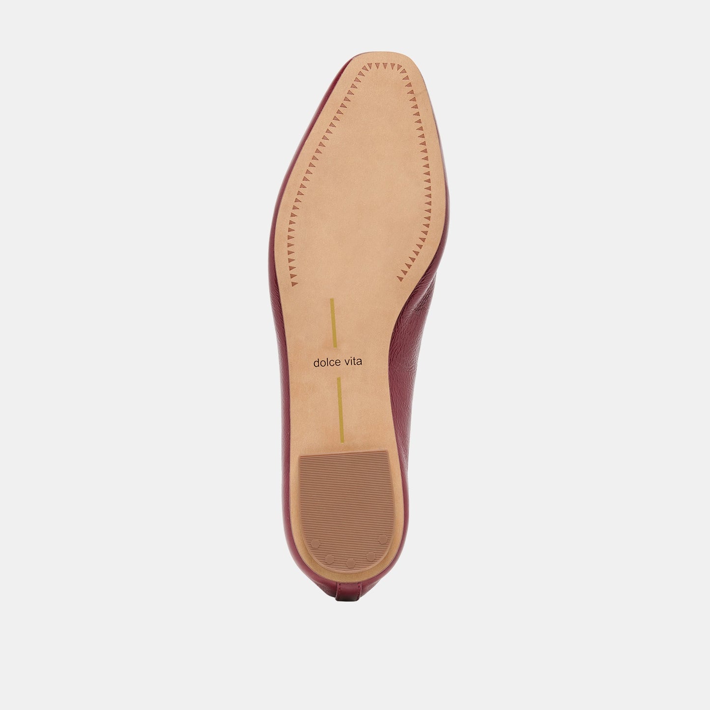 Dolce Vita CARET Garnet Leather Pointed-Toe Ballet Flats