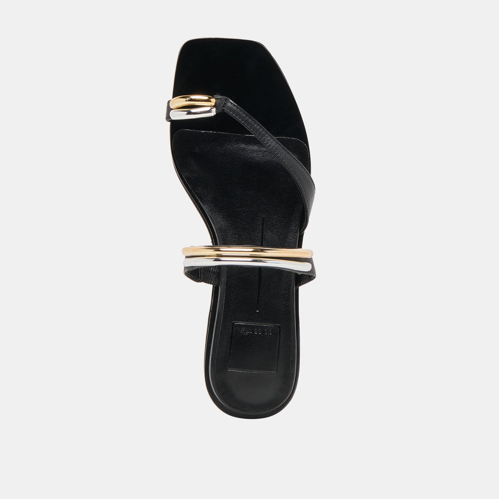 Dolce Vita Tarina Black Leather Sandals