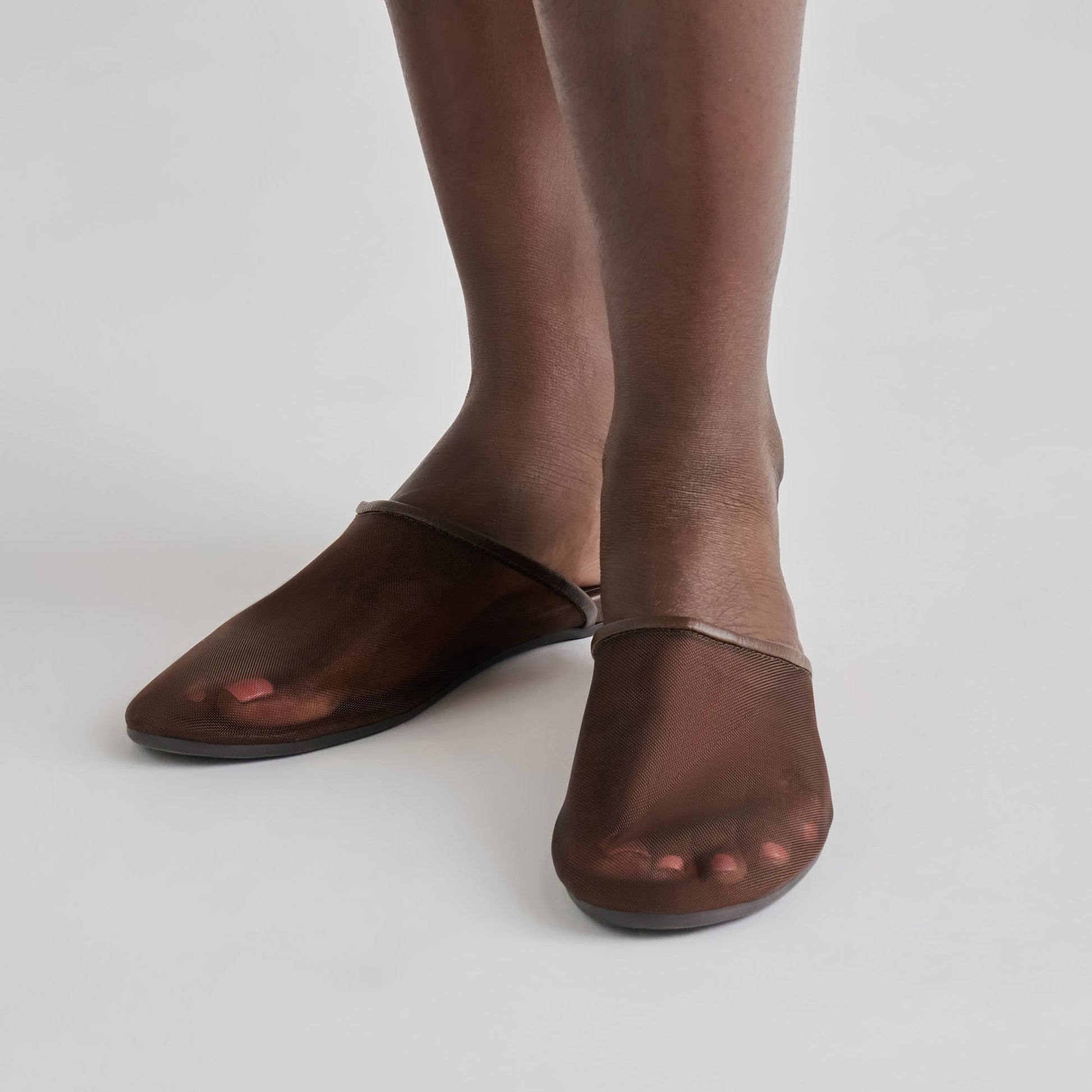 Dolce Vita Geni Chocolate Mesh Flats