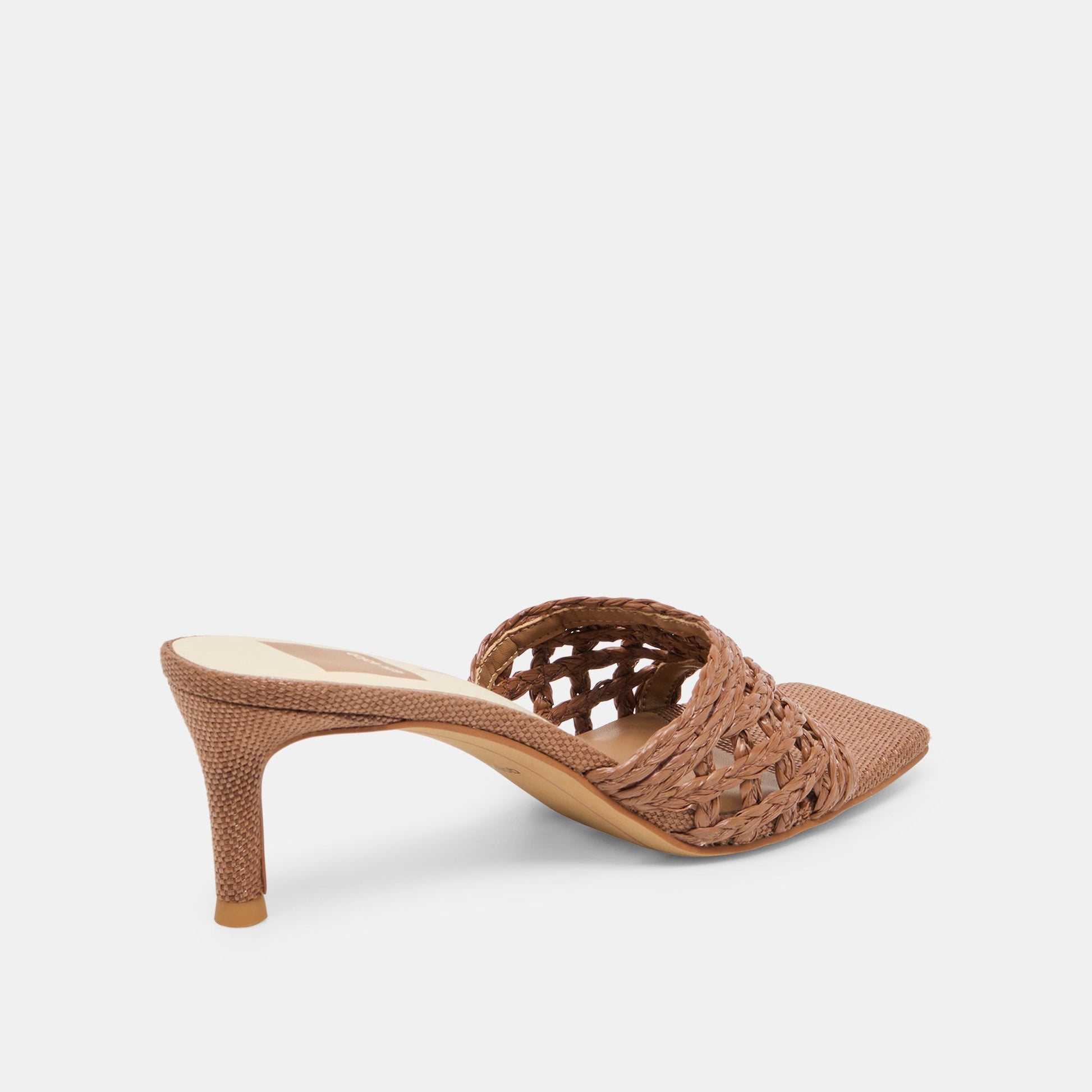 Dolce Vita Bowen Cognac Raffia Heels