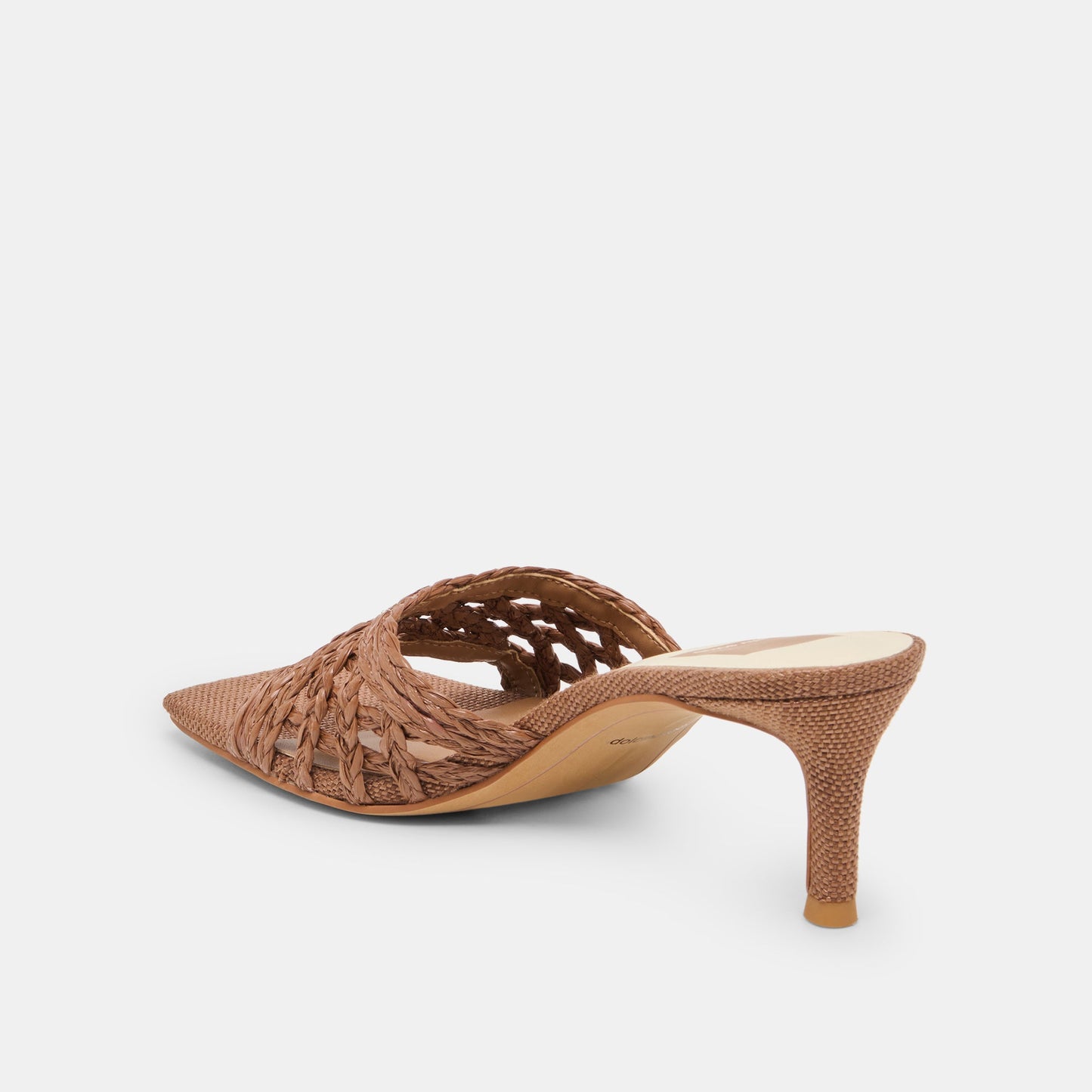 Dolce Vita Bowen Cognac Raffia Heels