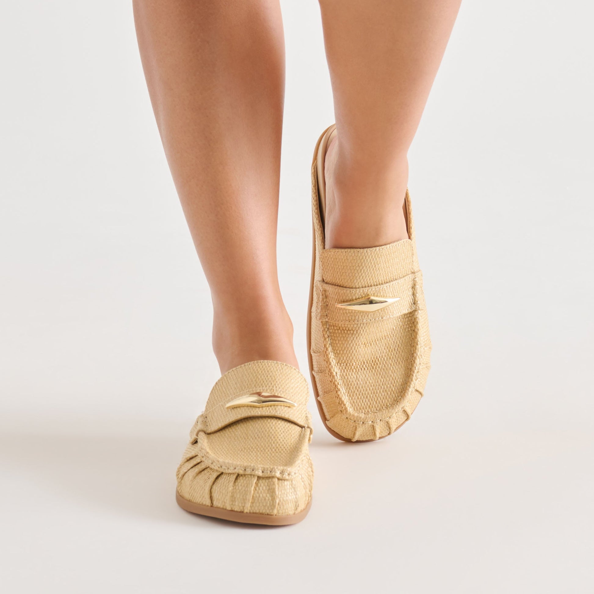 Dolce Vita Jodero Lt Natural Raffia Flats