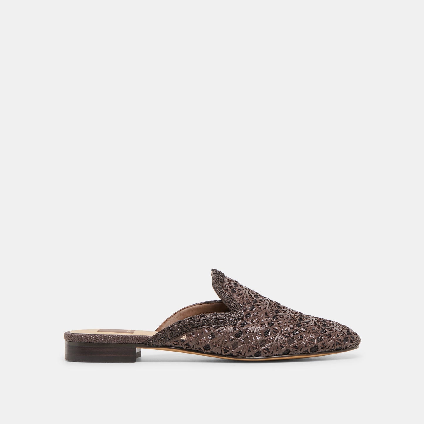 Dolce Vita Kirt Chocolate Cross Hatch Raffia Flats